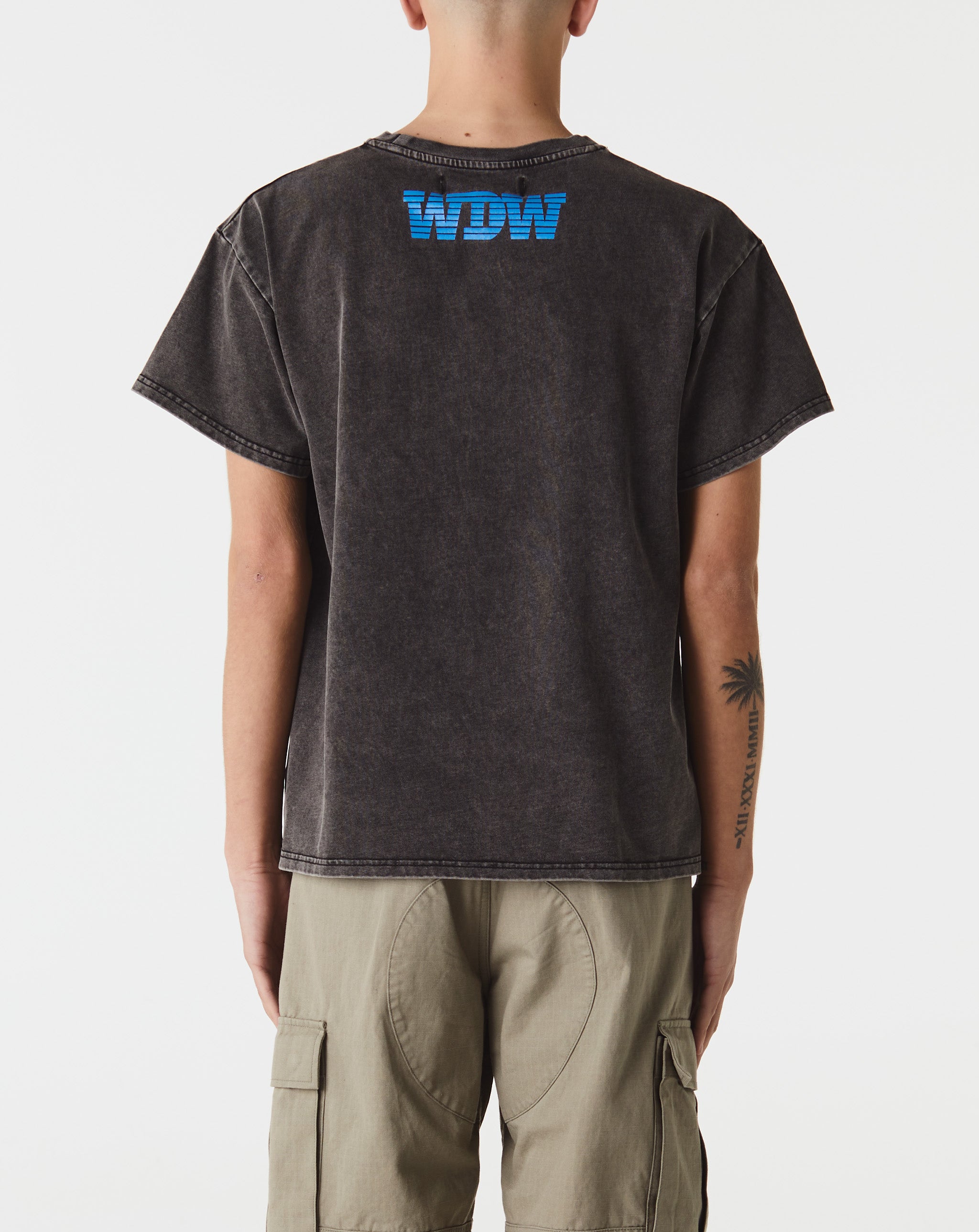 Darning Side Embroidery Denim Transition T-Shirt  - Cheap Urlfreeze Jordan outlet