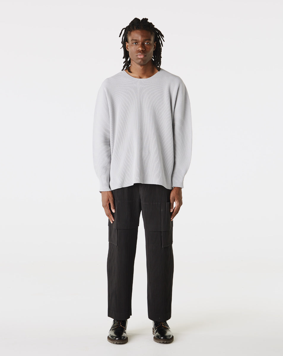 Homme Plissé Issey Miyake - Basic Knit Sweater - Light Gray