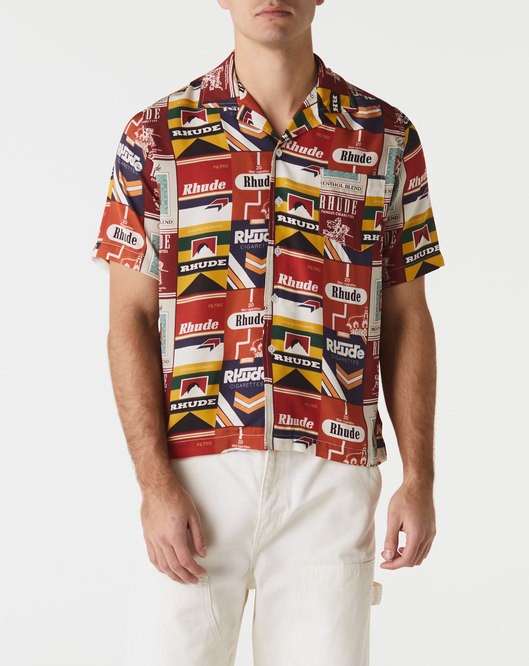 Rhude Dsquared2 patchwork-print cotton T-shirt  - Cheap Urlfreeze Jordan outlet