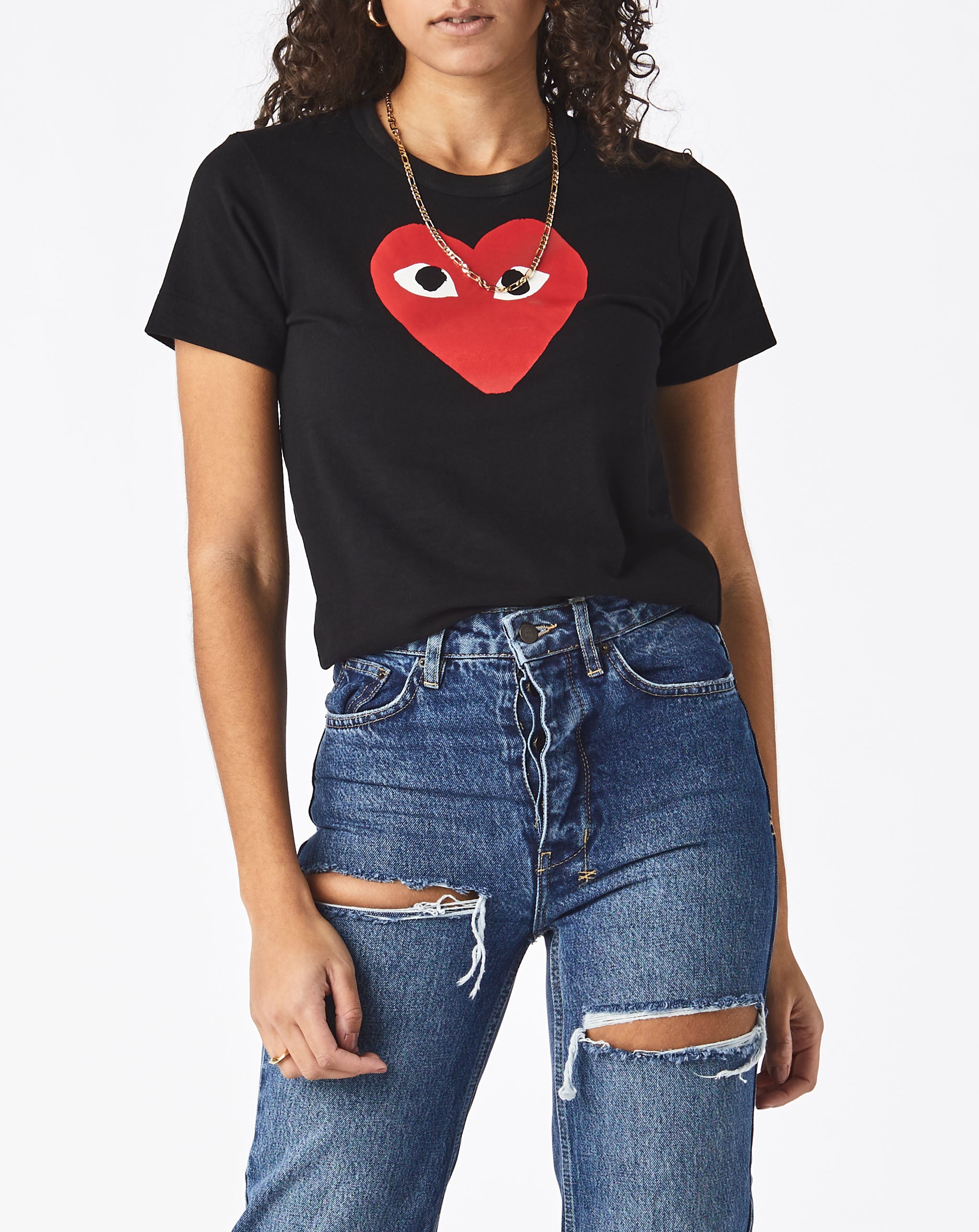 Womens Double Heart T-Shirt Women's Play T-Shirt  - Cheap Urlfreeze Jordan outlet