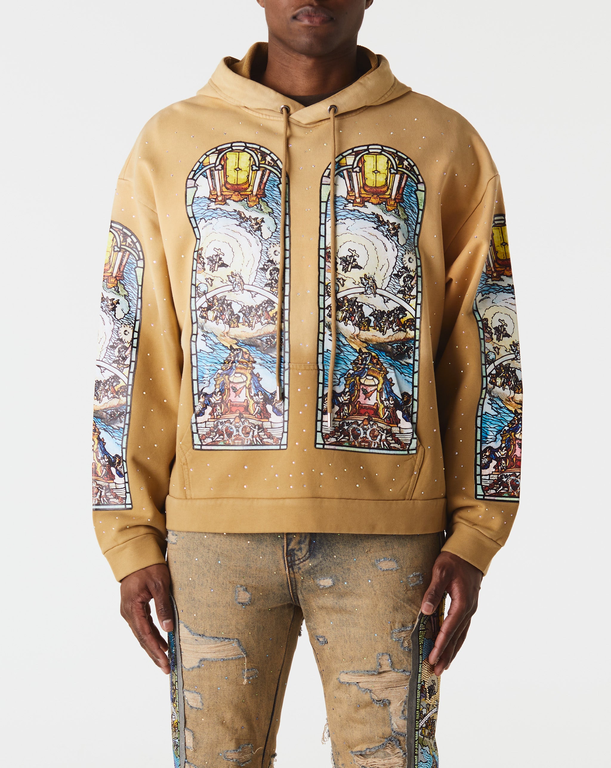 Who Decides War Chalice Embroidered Hoodie  - XHIBITION