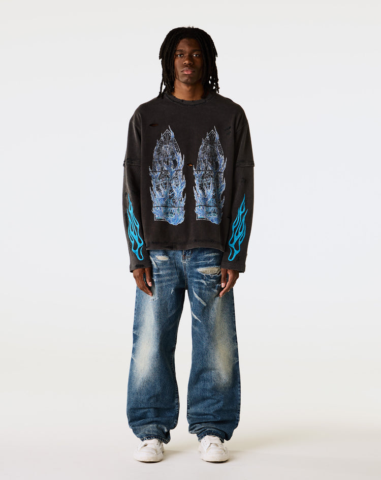 Who Decides War Flame Glass Double T-Shirt - XHIBITION