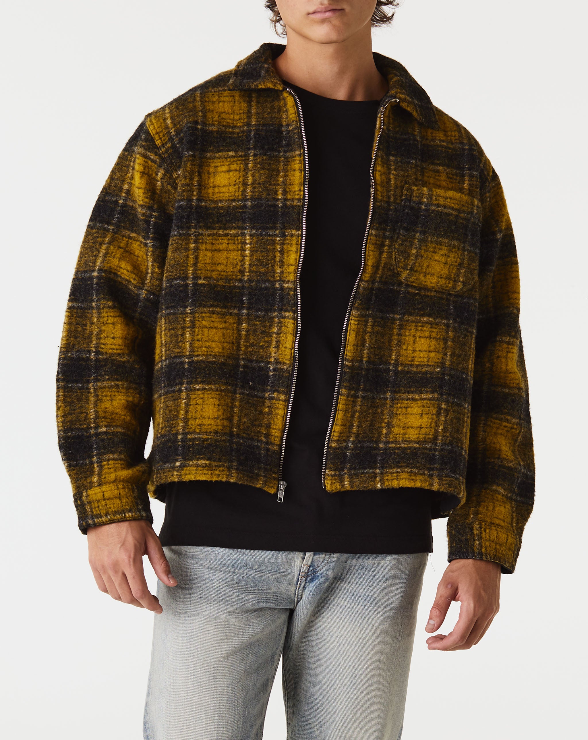 Wool Plaid Zip Shirt – Xhibition