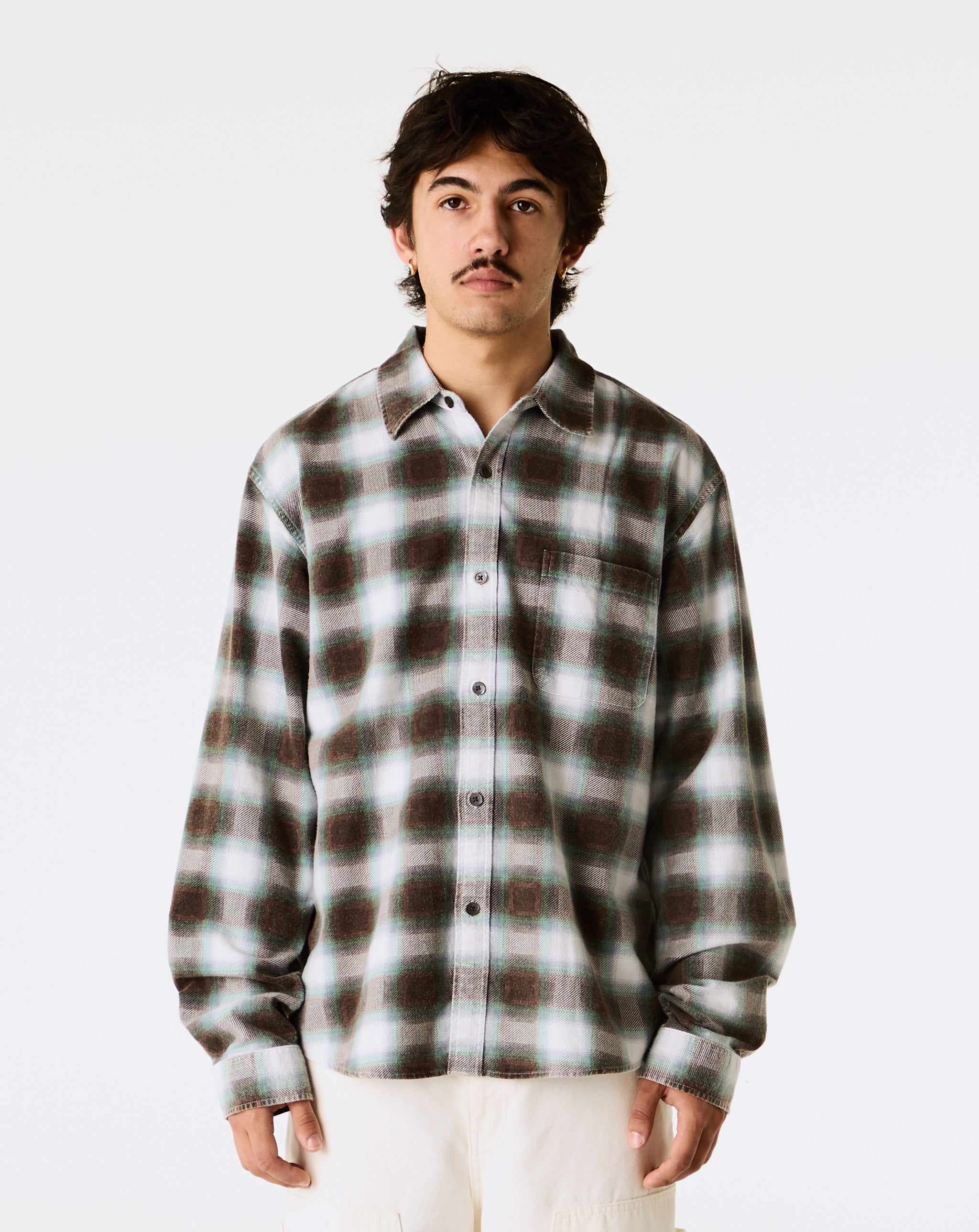 Stüssy - June Plaid Shirt - Bone – Xhibition