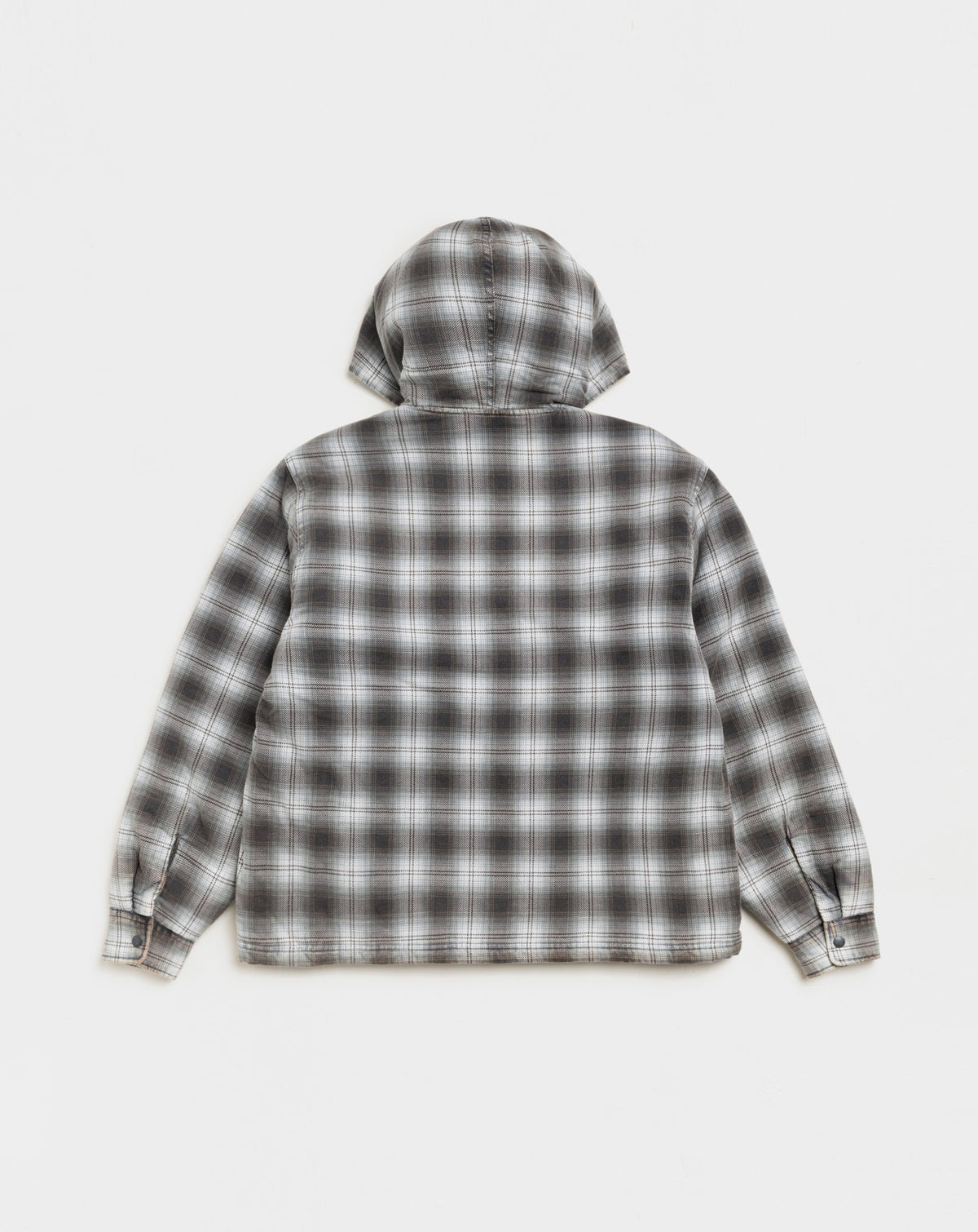 Stüssy Zip Hooded Plaid Shirt Jacket - XHIBITION