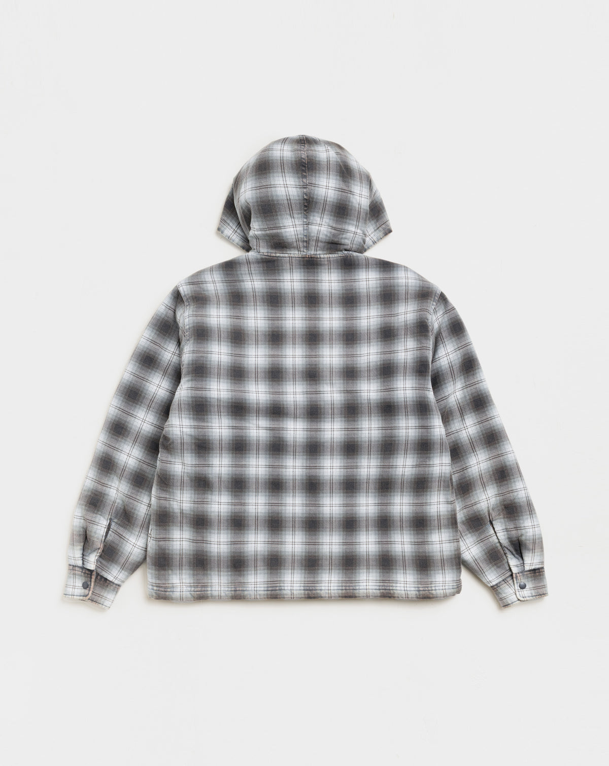 Stüssy Zip Hooded Plaid Shirt Jacket - XHIBITION