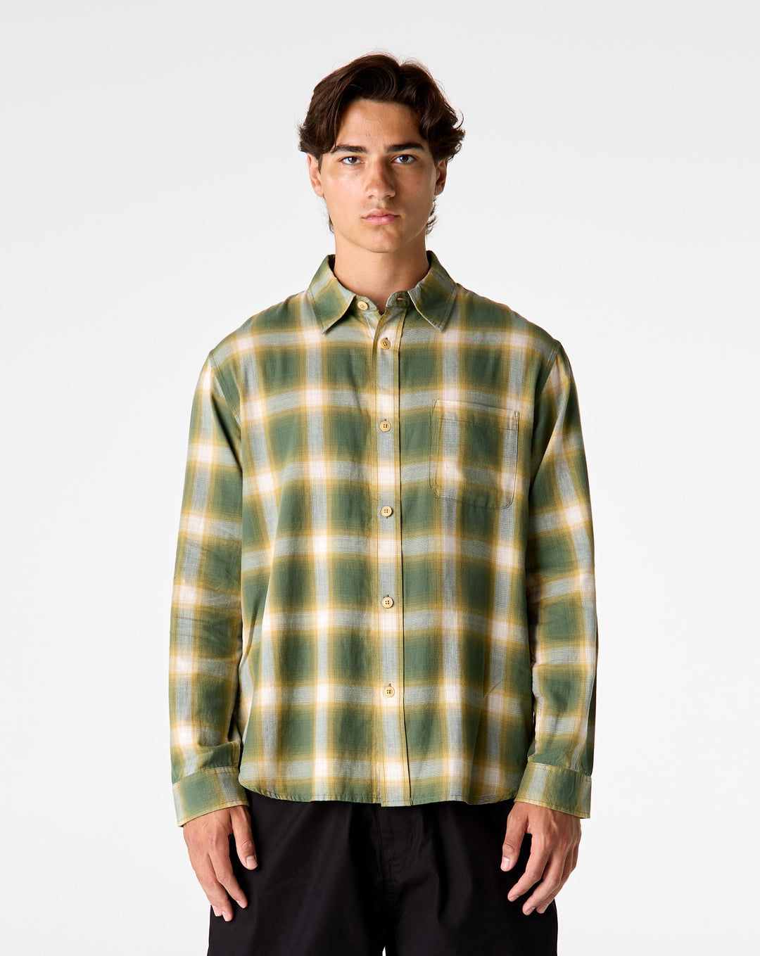 Beach Ombre Plaid Shirt