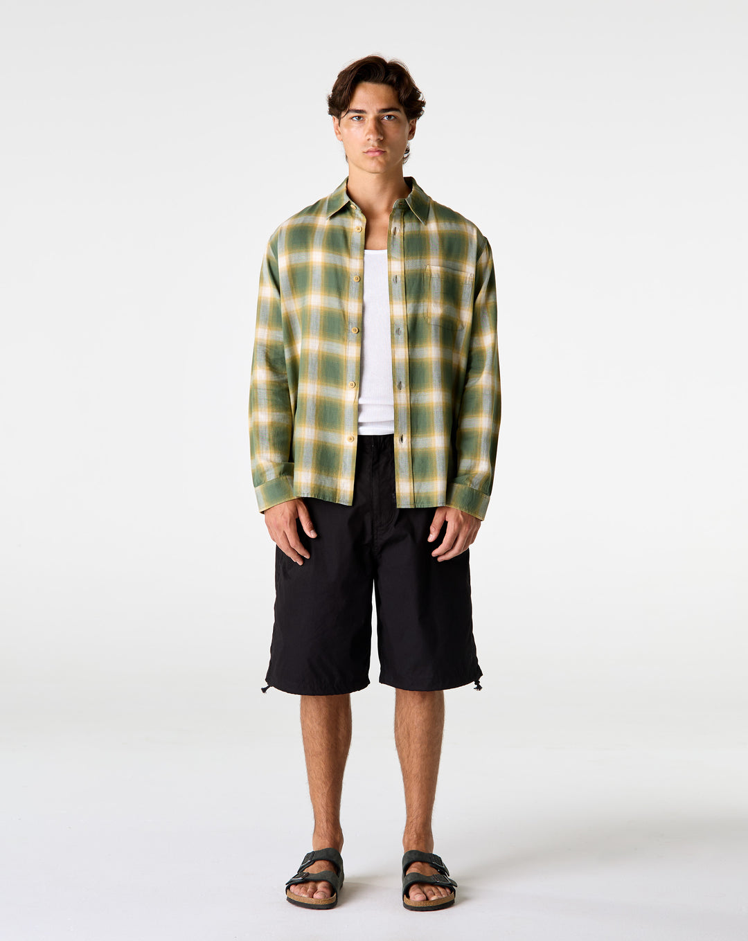 Beach Ombre Plaid Shirt
