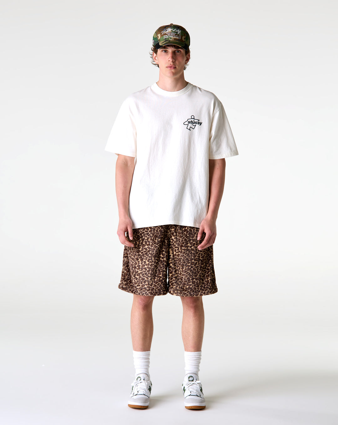Stüssy Pile Leopard Shorts - XHIBITION