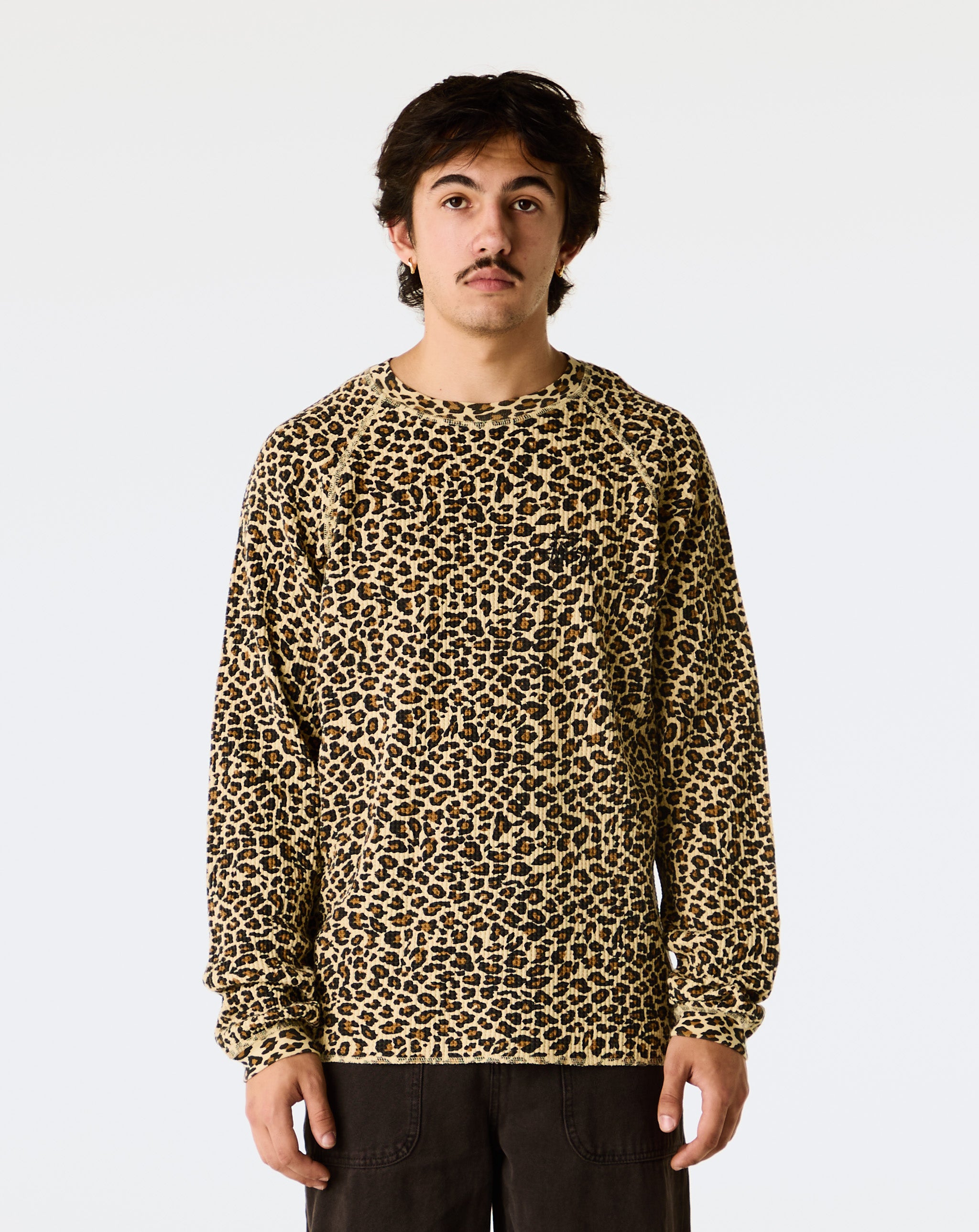 Stüssy - Basic Stock Raglan Thermal - Leopard – Cheap Turismo