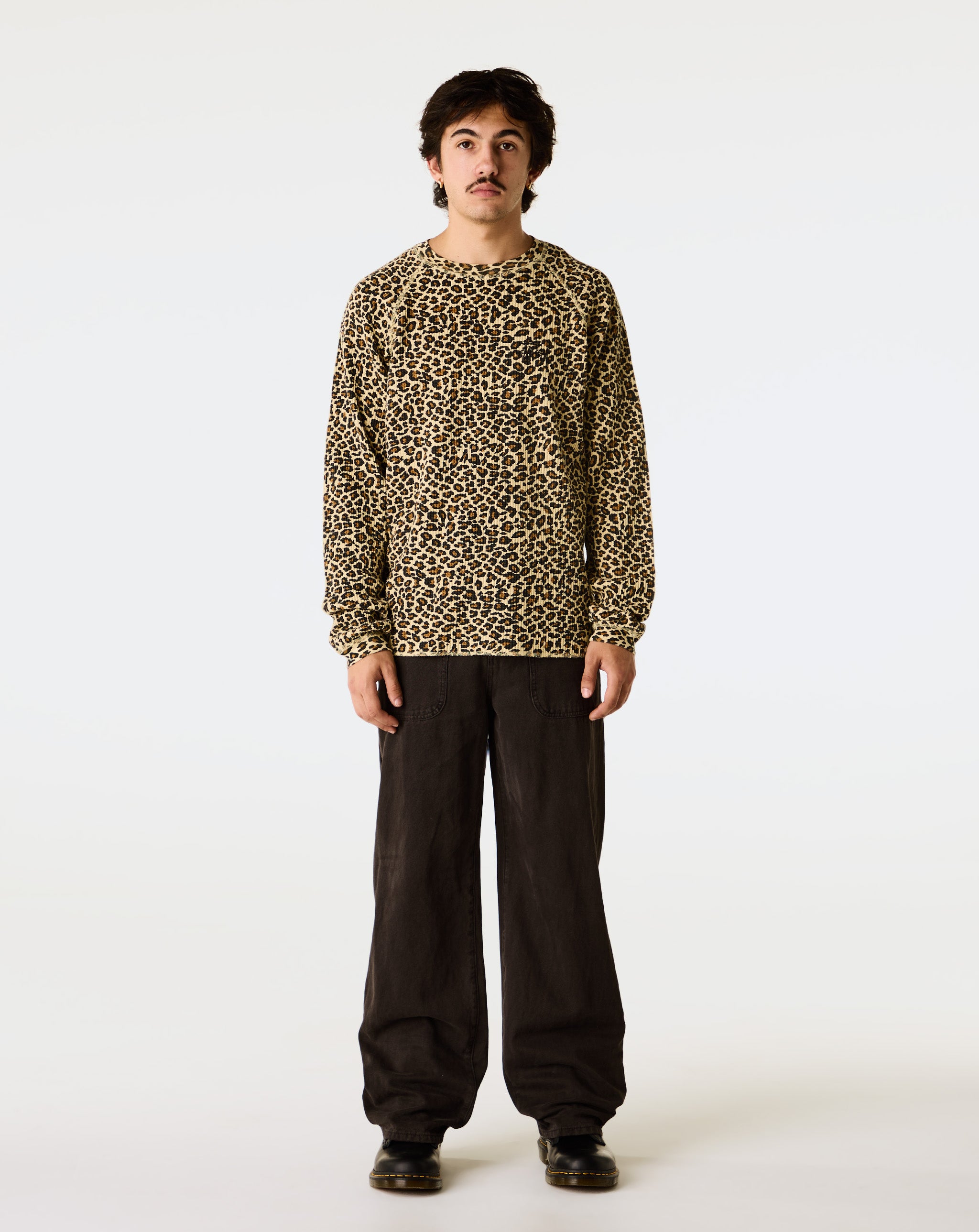 Stüssy - Basic Stock Raglan Thermal - Leopard – Xhibition