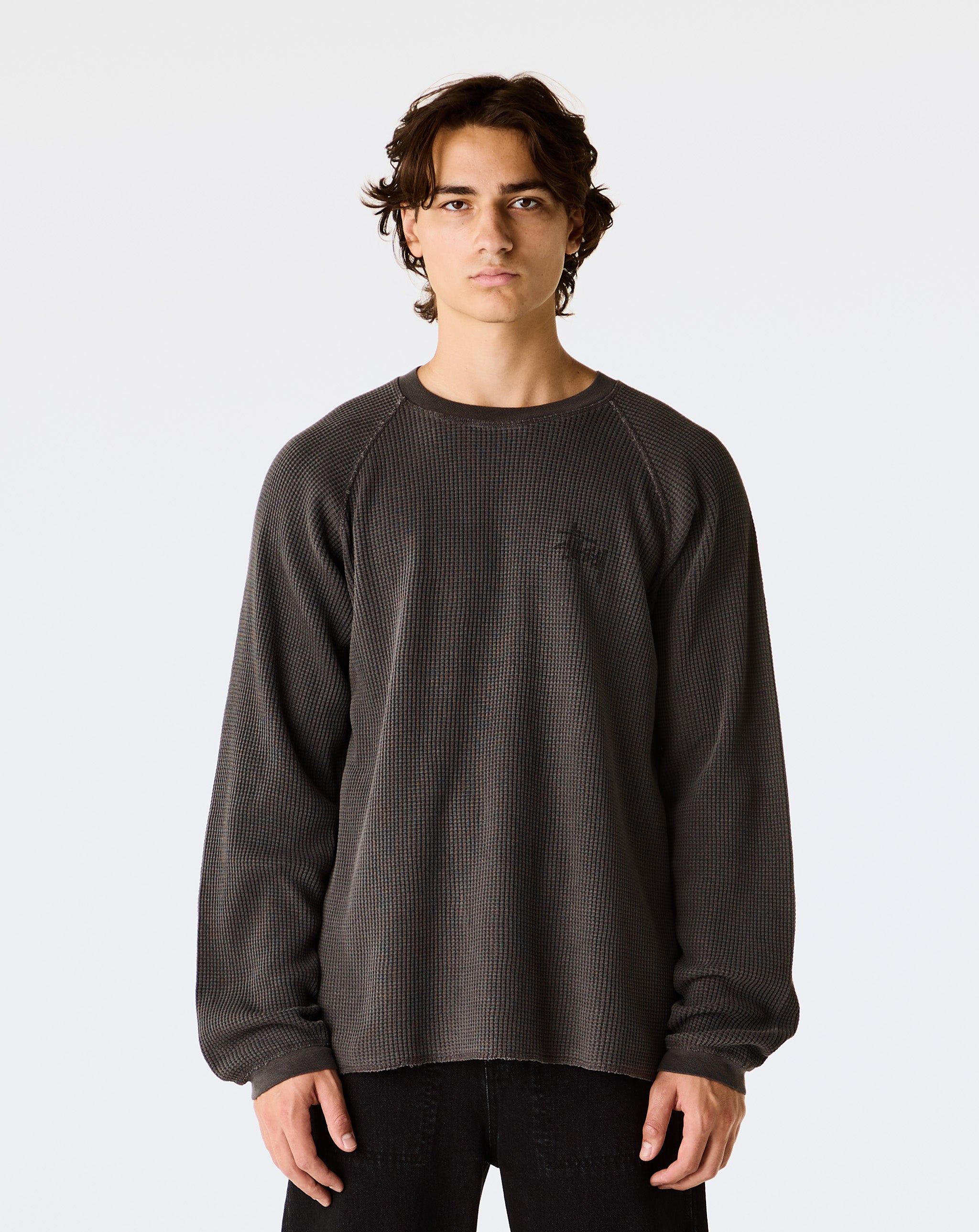 Stüssy Basic Stock Raglan Thermal Shirt - XHIBITION