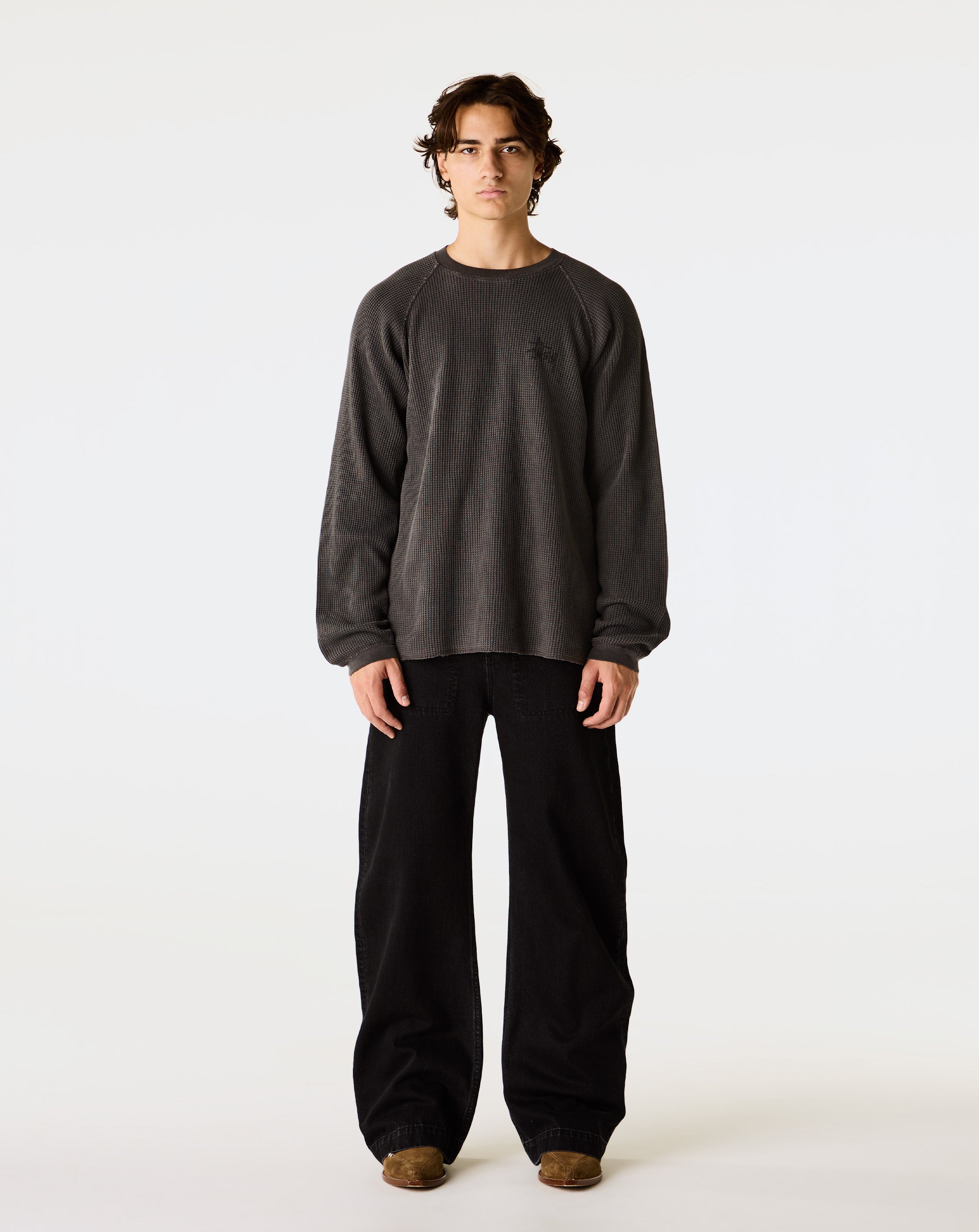 Stüssy Basic Stock Raglan Thermal Shirt - XHIBITION