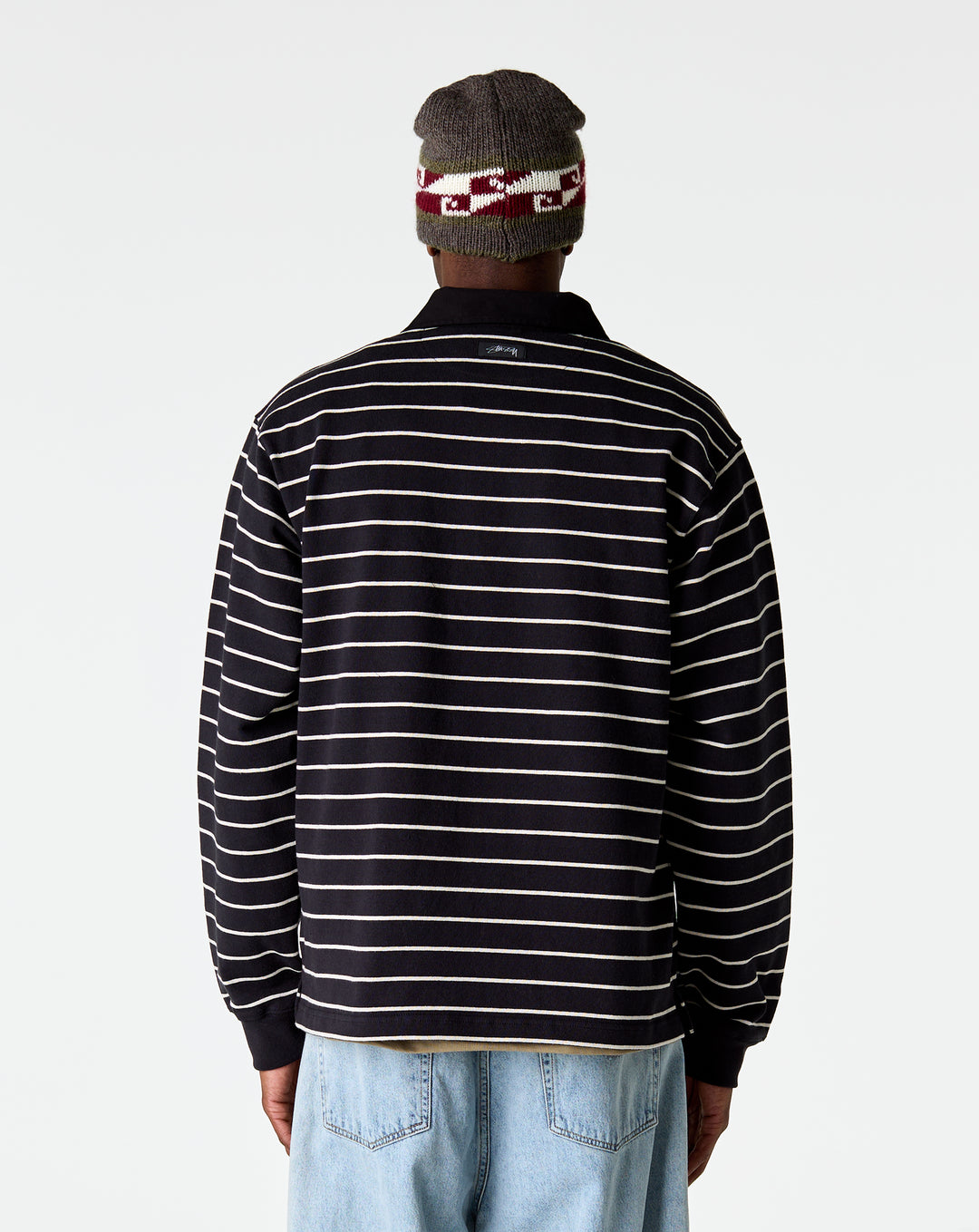 Stüssy Pin Striped Rugby Shirt - XHIBITION