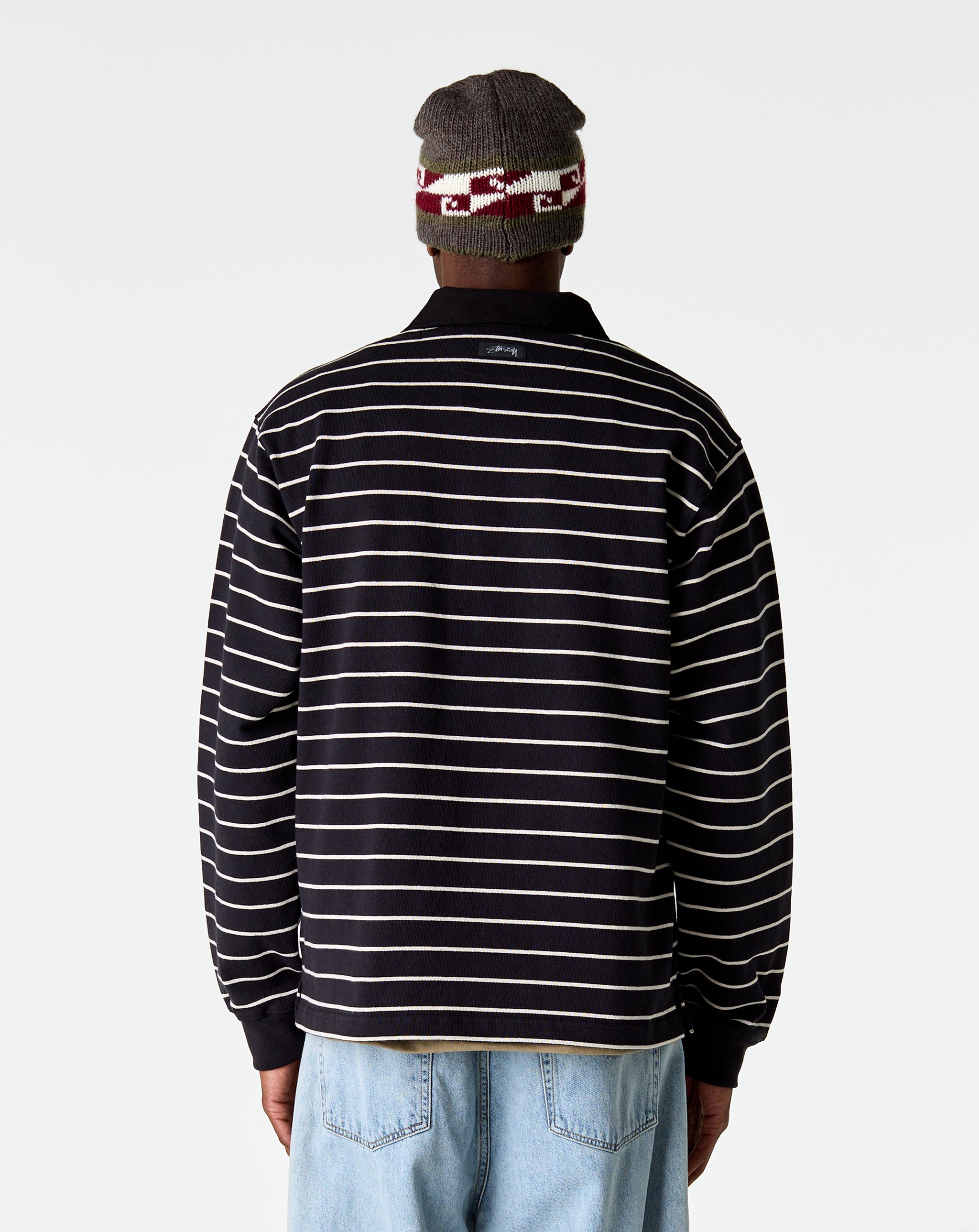 Stüssy Pin Striped Rugby Shirt - XHIBITION