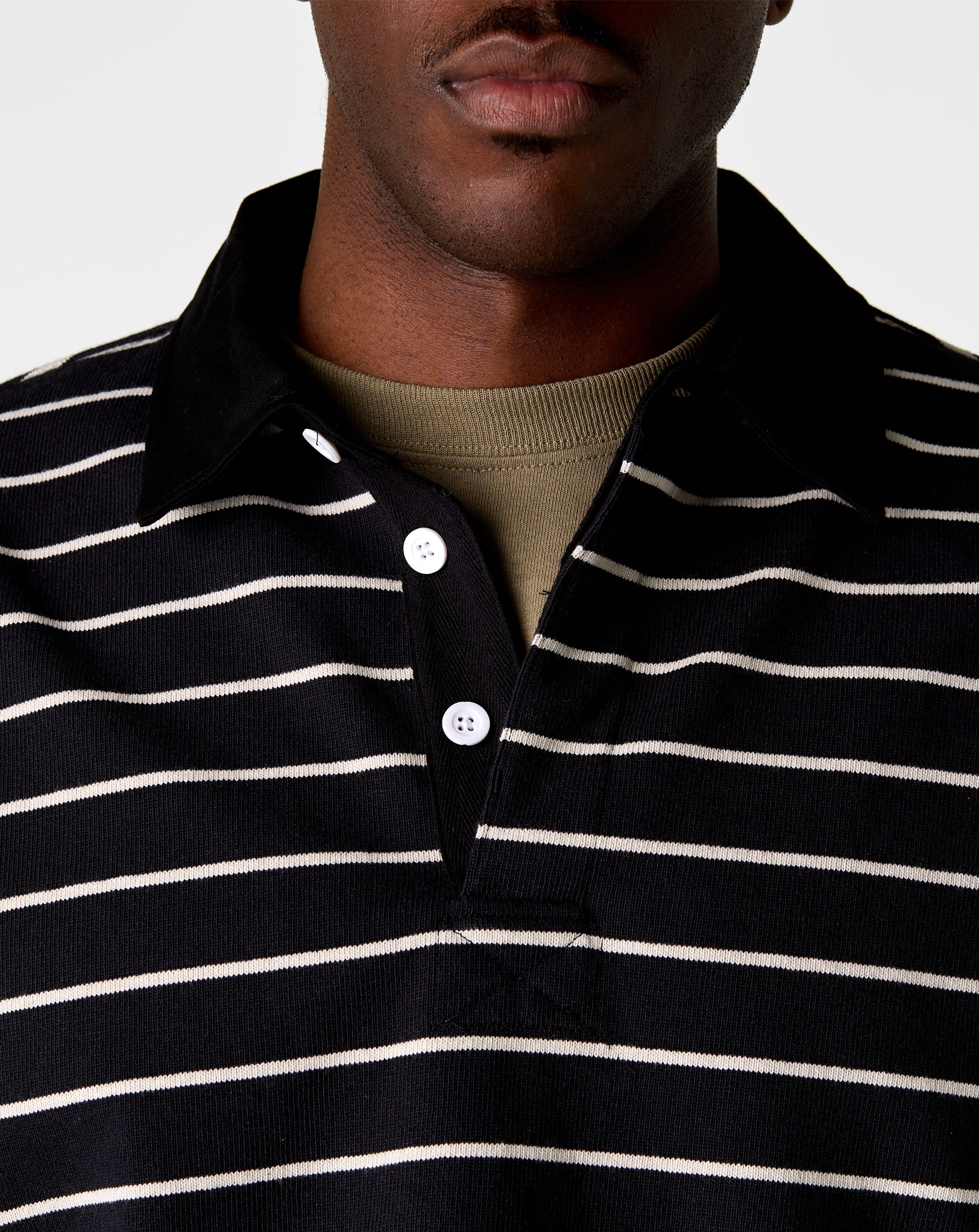 Stüssy Pin Striped Rugby Shirt - XHIBITION