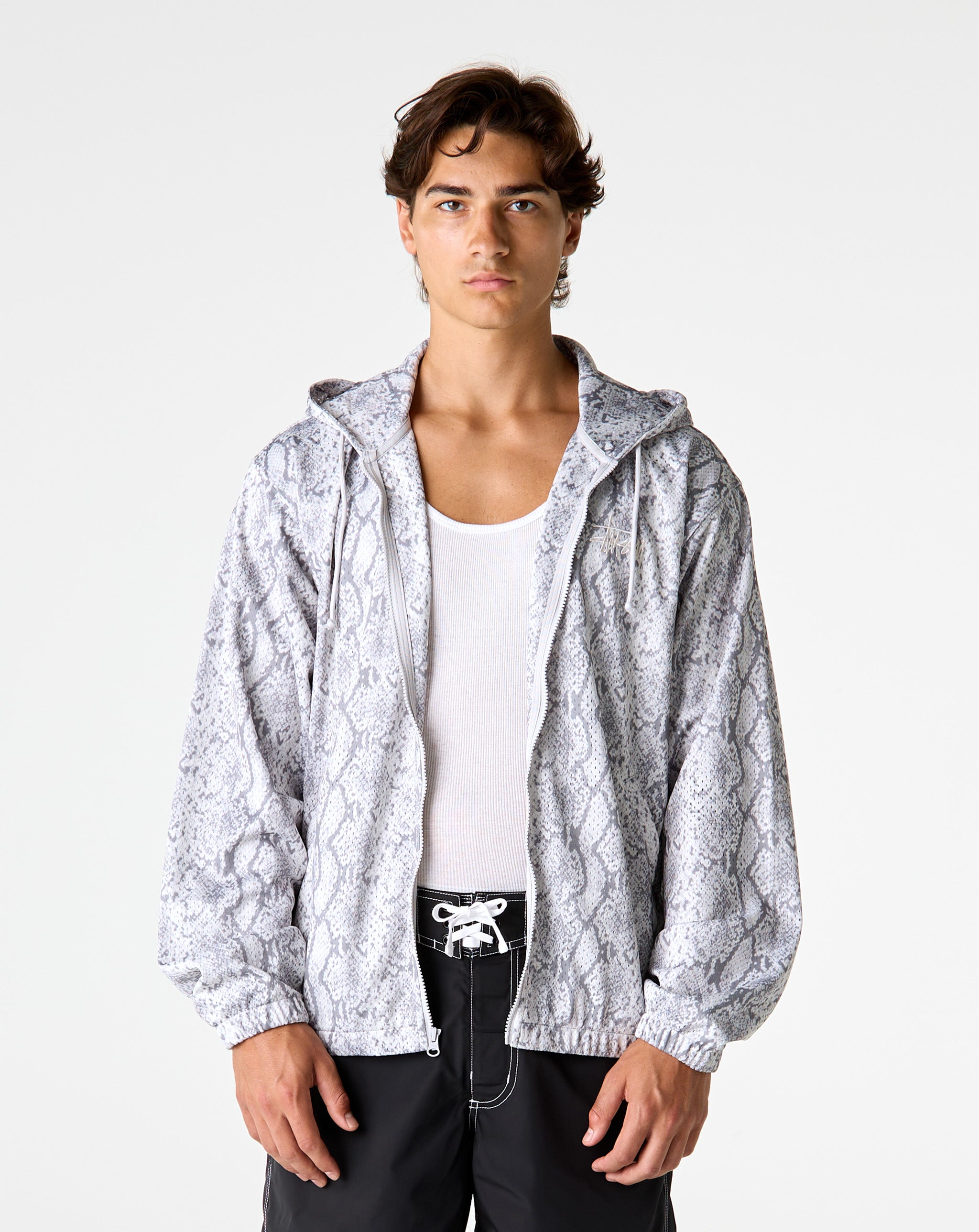 Stüssy Athletic Mesh Zip Hoodie - XHIBITION