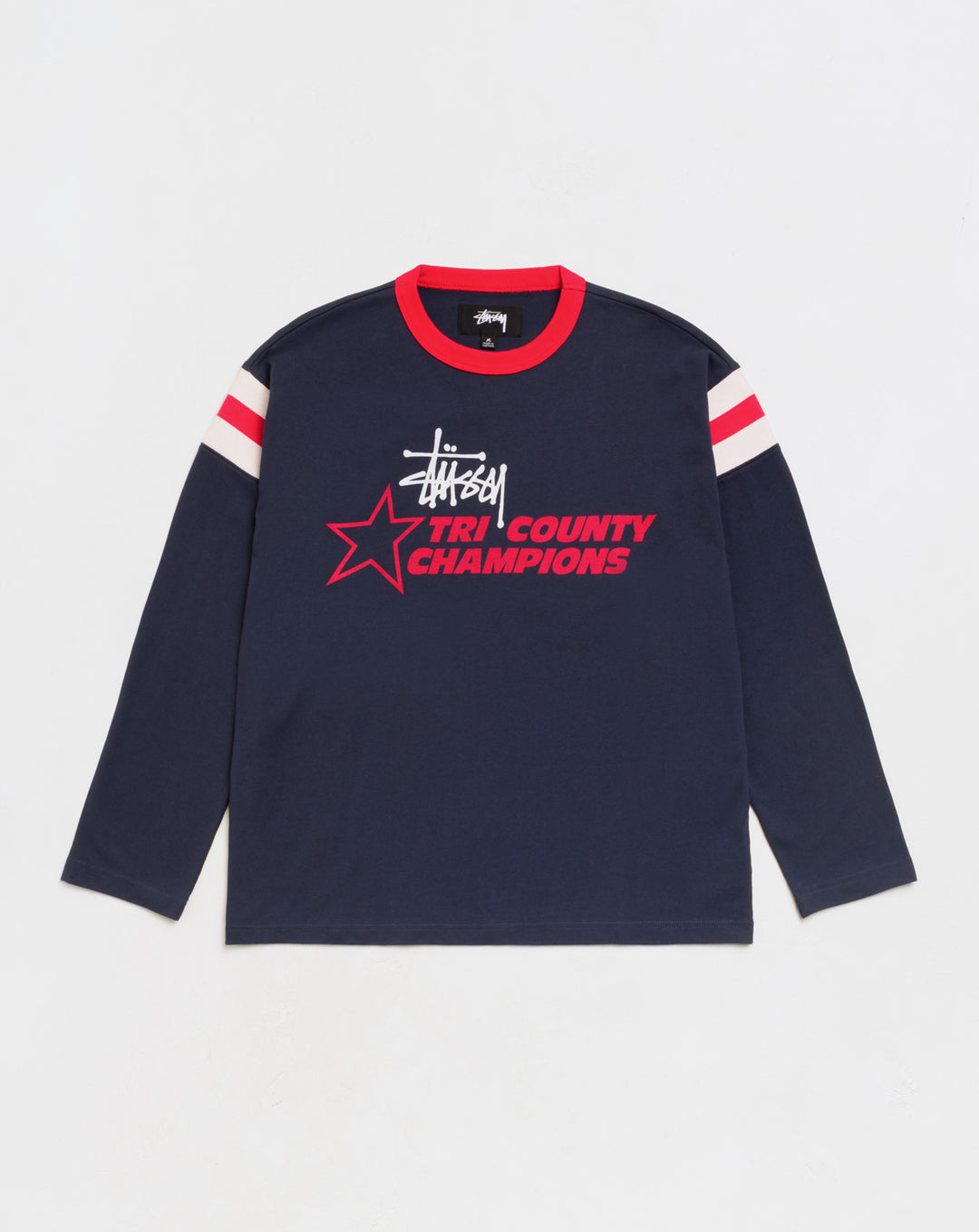 Stüssy Long Sleeve Ringer T-Shirt - XHIBITION