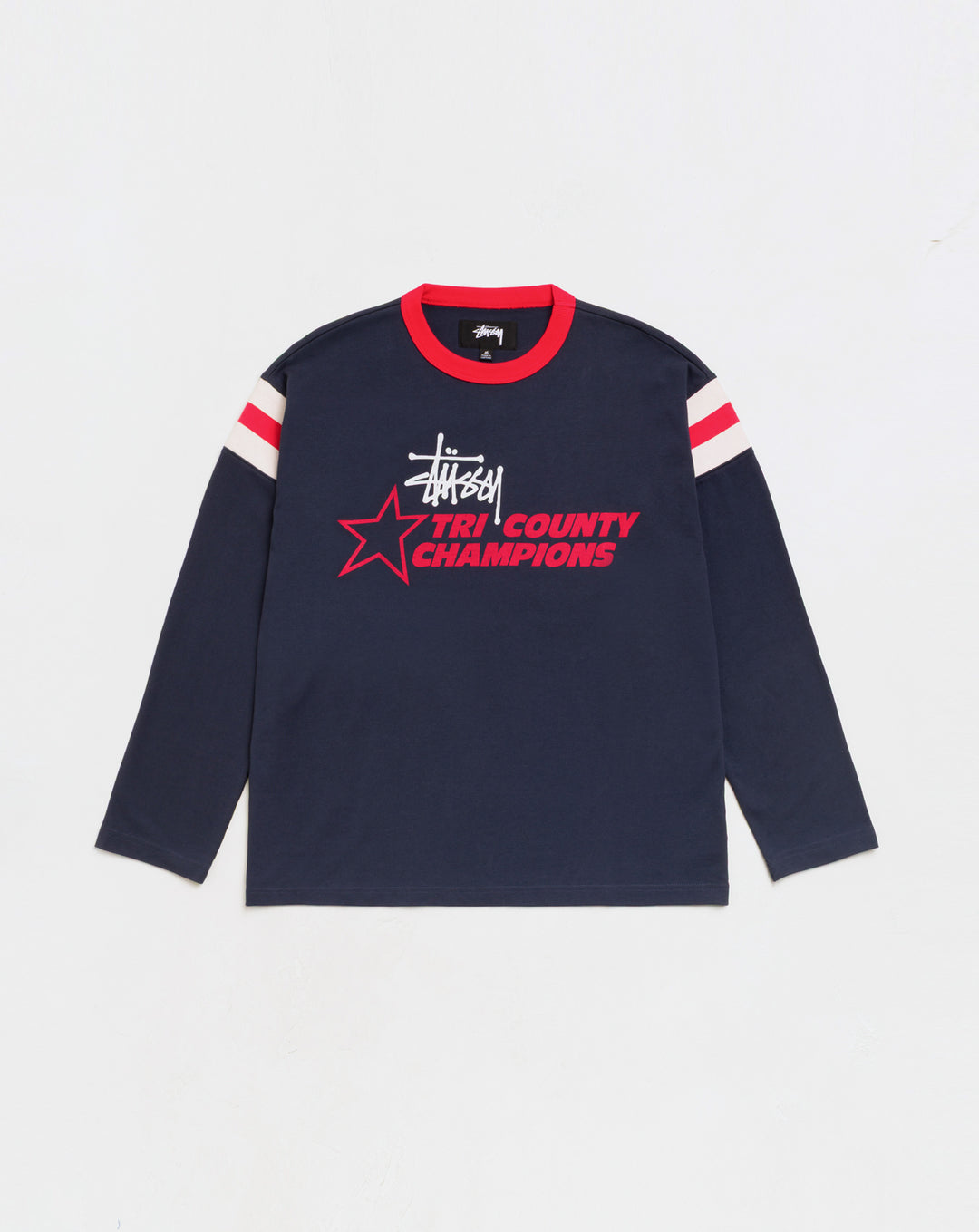 Stüssy Long Sleeve Ringer T-Shirt - XHIBITION