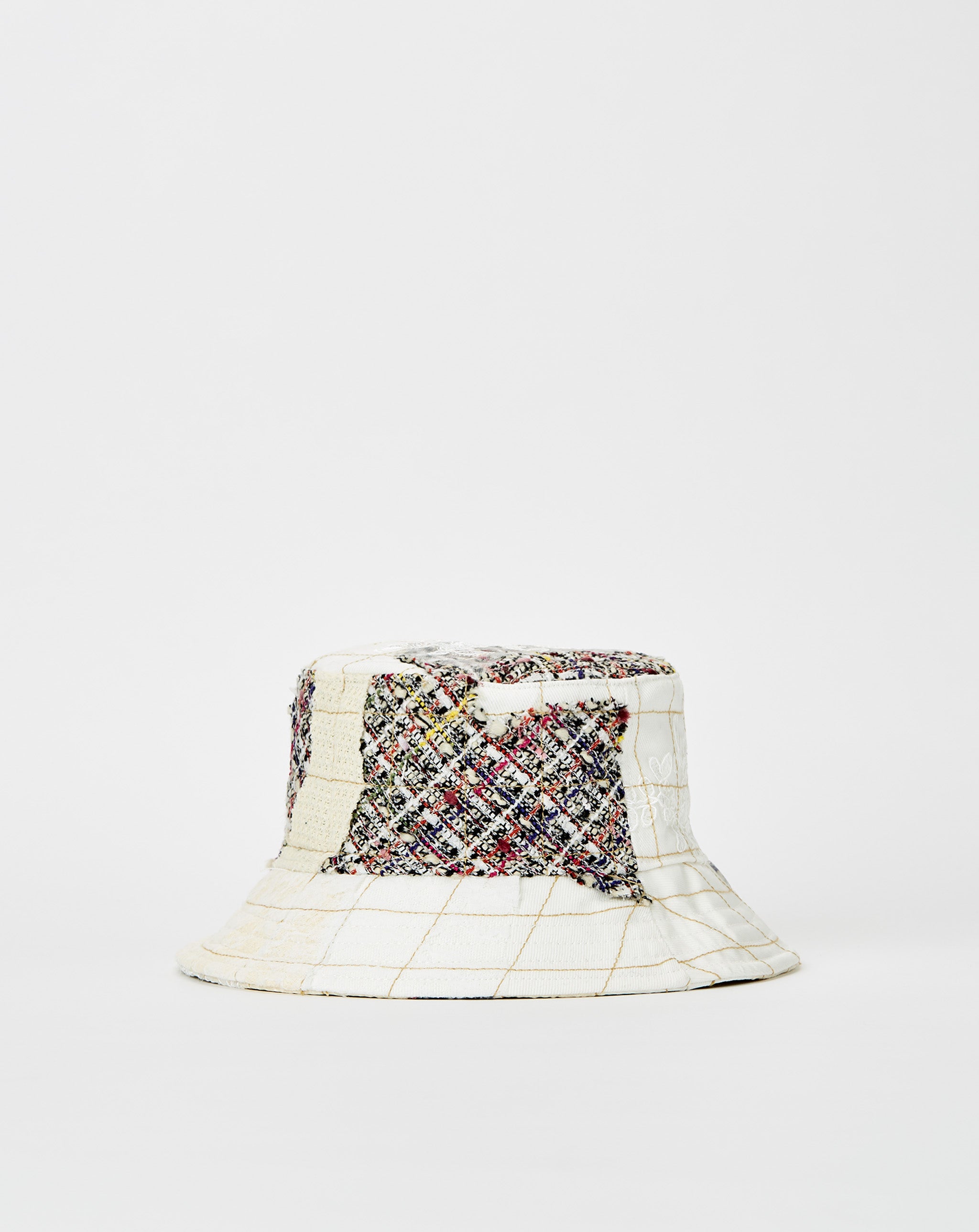 Tail Cap with Pressure Switch and Cord Tweed Patchwork Bucket Hat  - Cheap Urlfreeze Jordan outlet