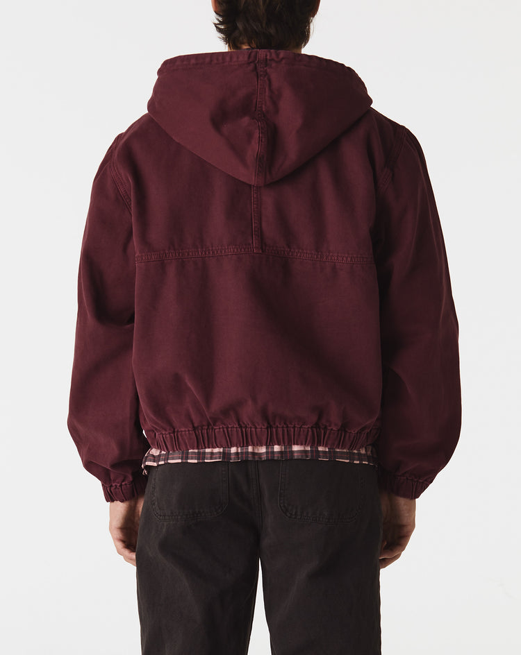 Schott zip thru hoodie with logo in grey