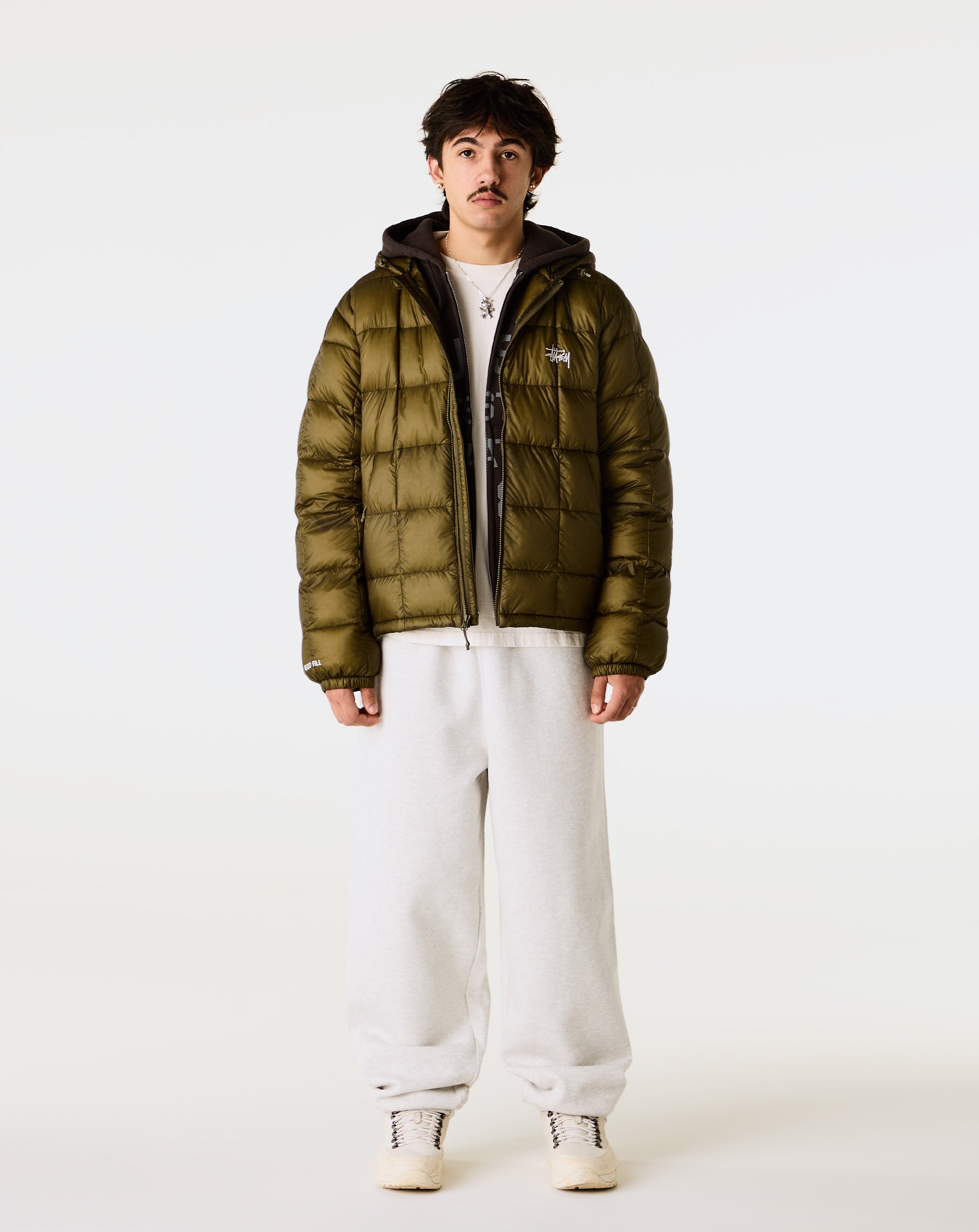 Stüssy - Midweight Hooded Puffer - Olive – Xhibition