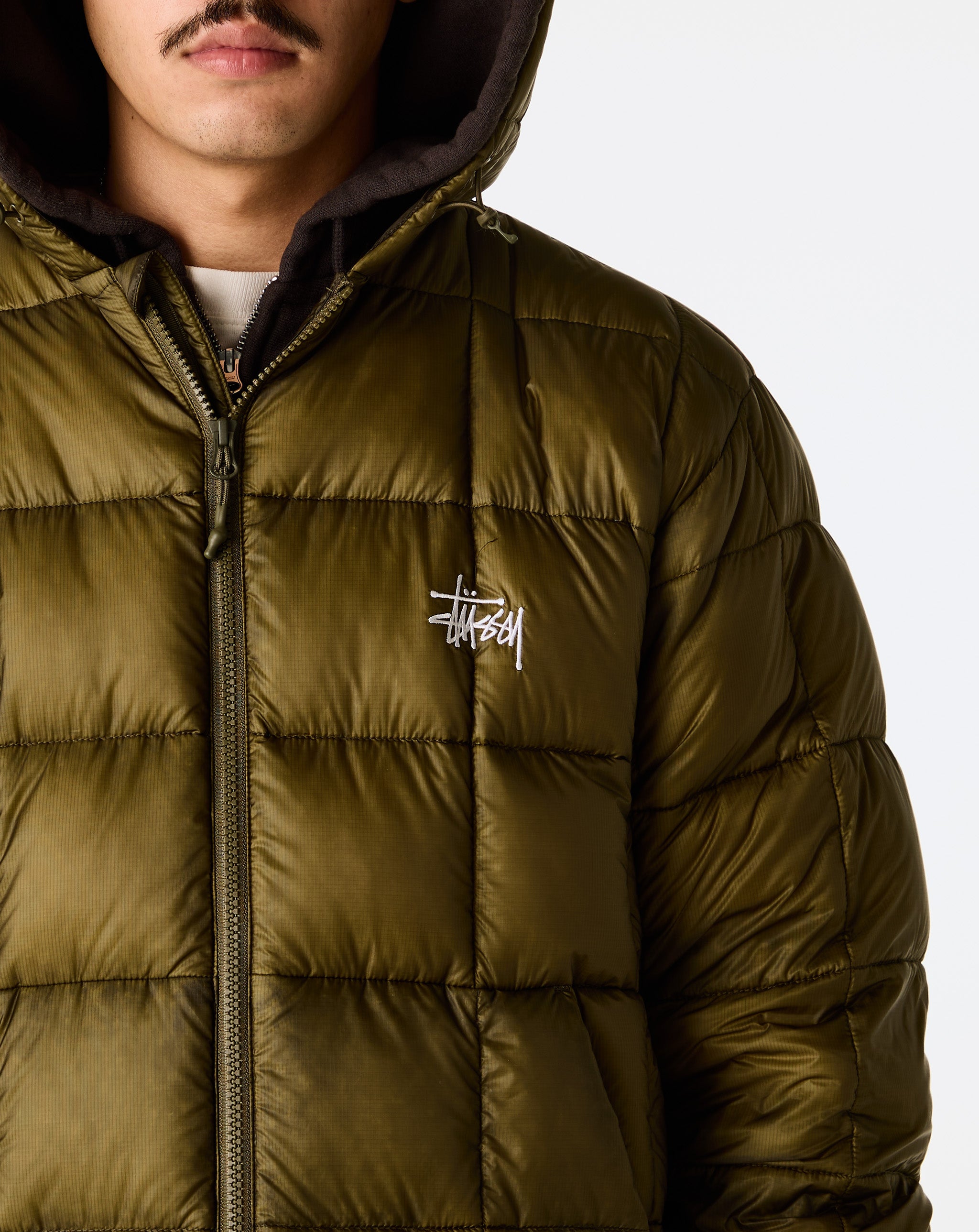 Stüssy - Midweight Hooded Puffer - Olive – Cheap Turismo Jordan outlet