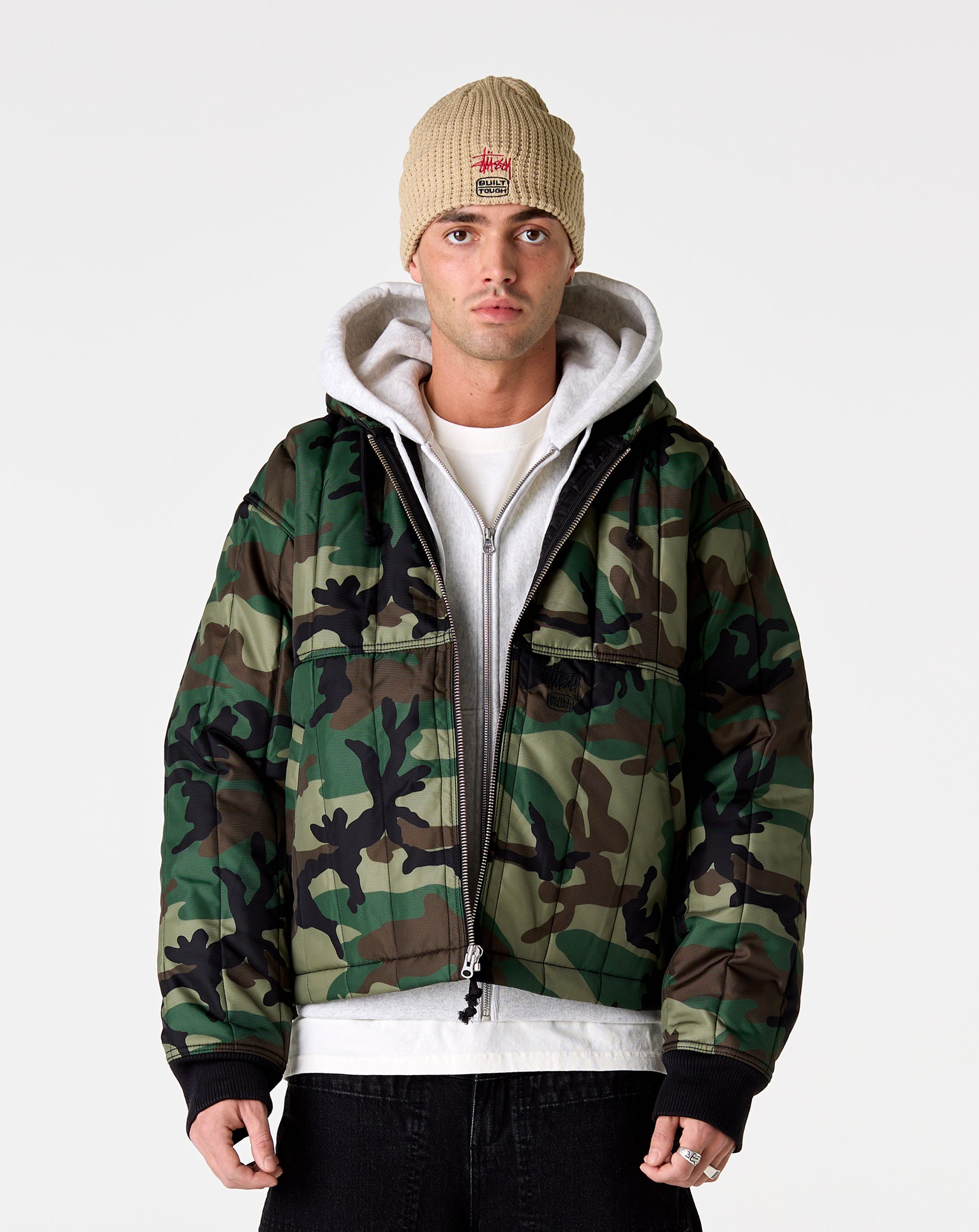 Stüssy Quilted Nylon Work Jacket - XHIBITION