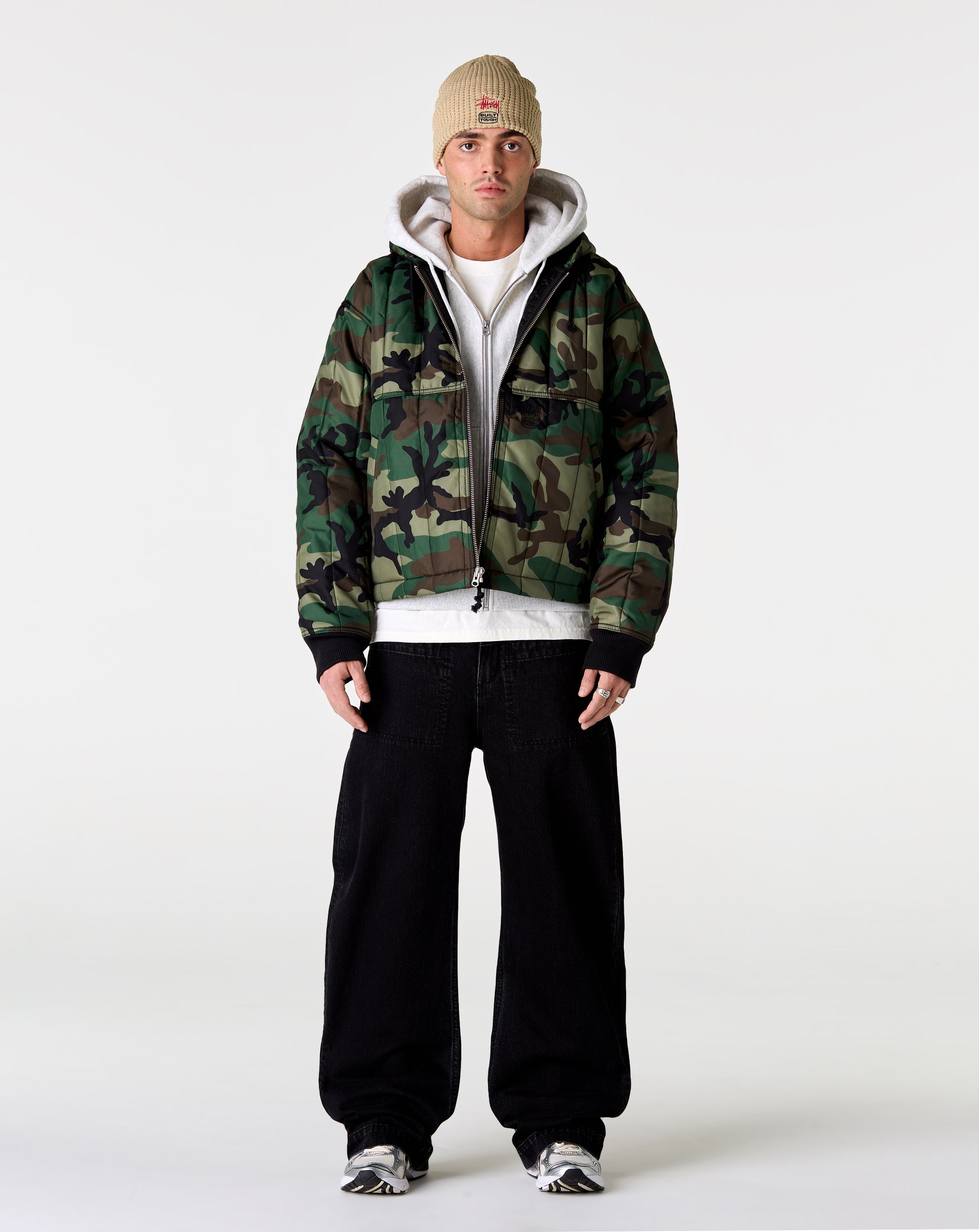 Stüssy Quilted Nylon Work Jacket - XHIBITION