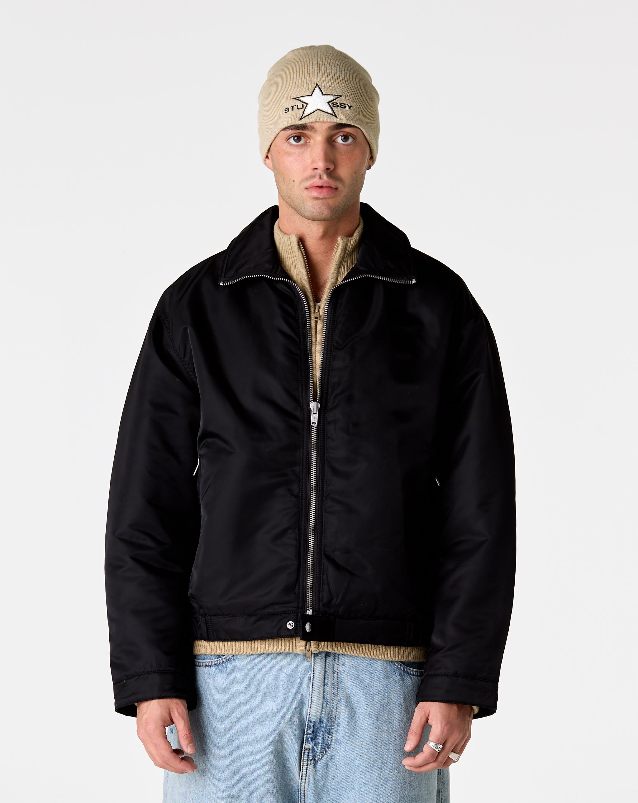 Stüssy Pile Lined Zip-Up Jacket - XHIBITION