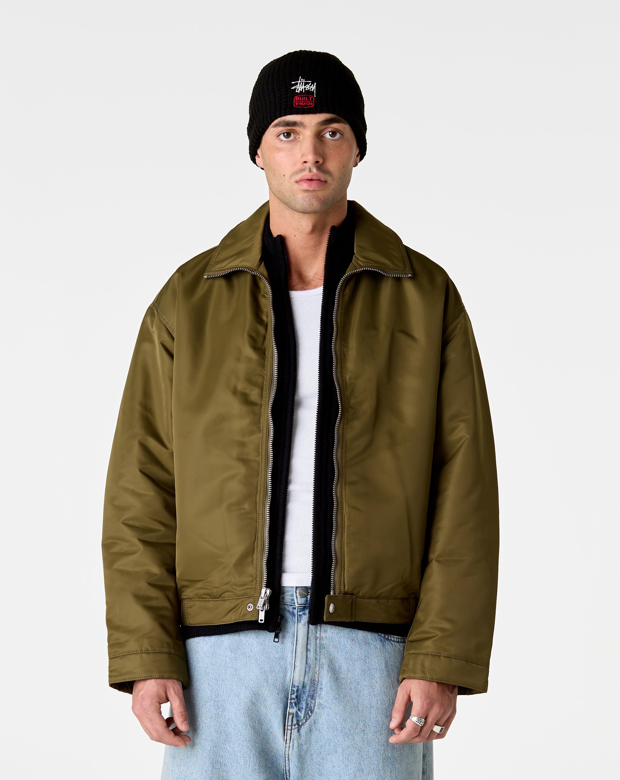 Stüssy Pile Lined Zip-Up Jacket - XHIBITION