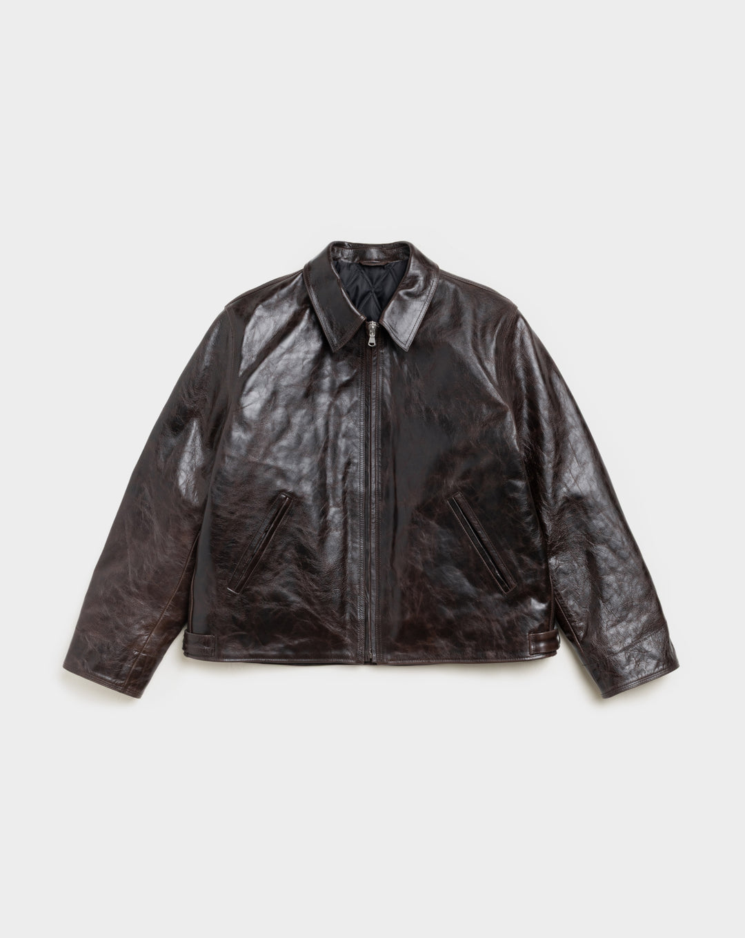 Stüssy Leather Garage Jacket - XHIBITION
