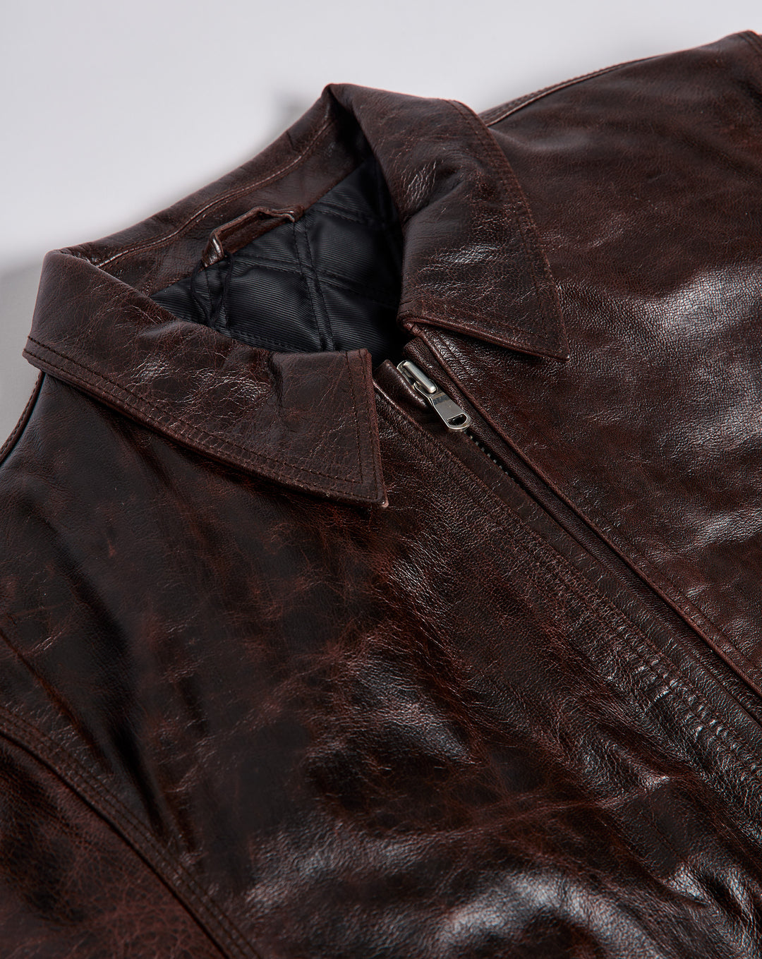 Stüssy Leather Garage Jacket - XHIBITION