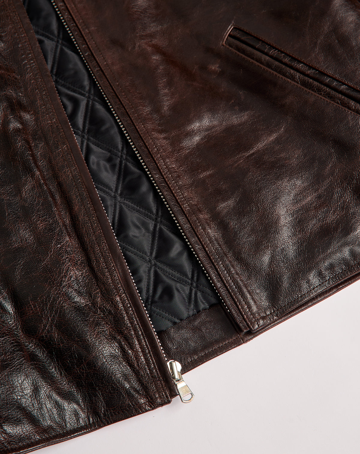 Stüssy Leather Garage Jacket - XHIBITION