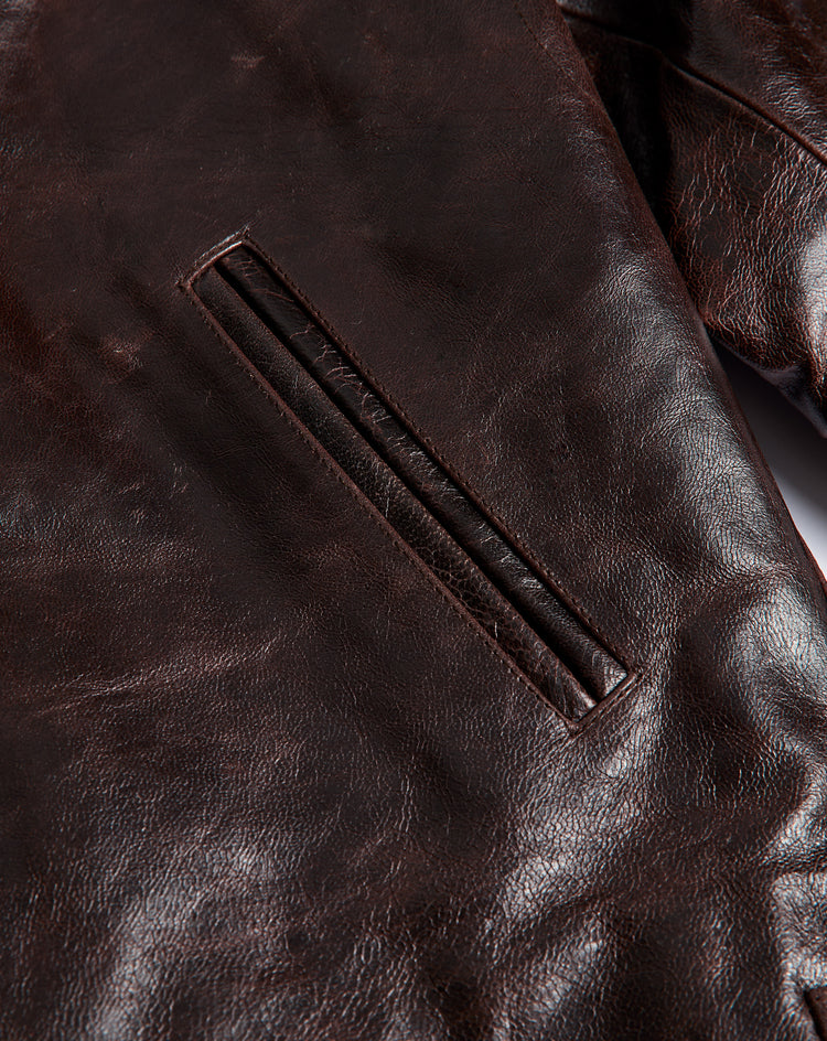 Stüssy Leather Garage Jacket - XHIBITION