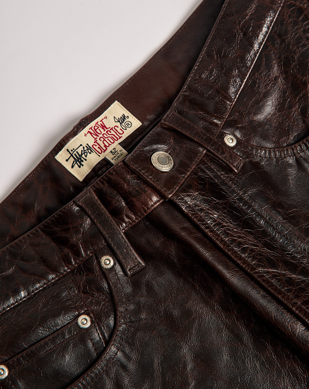 Stüssy Leather New Classic Jeans - XHIBITION