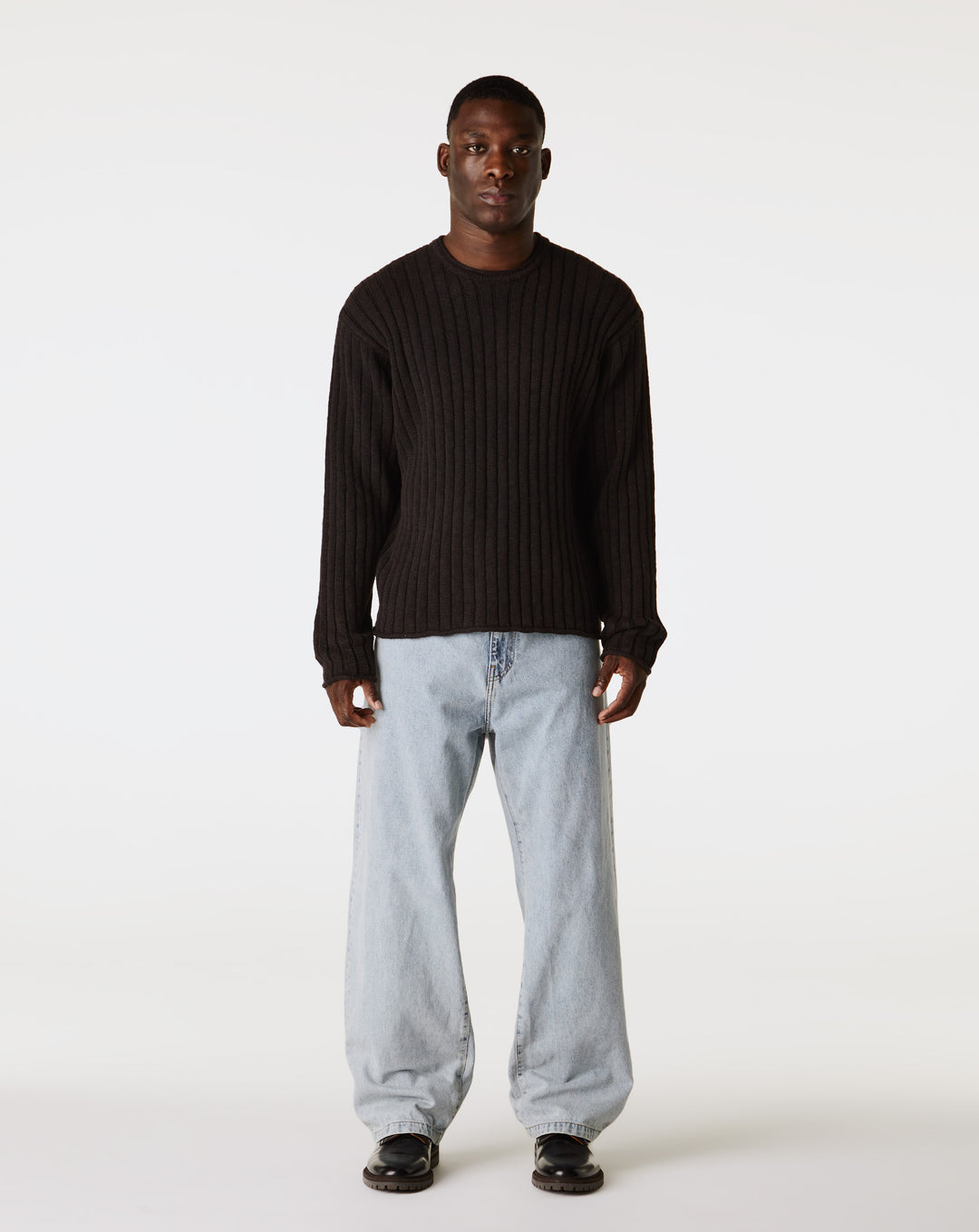 Stüssy - Stüssy - Cotton Slub Rib Crewneck - Black - Black – Cheap 