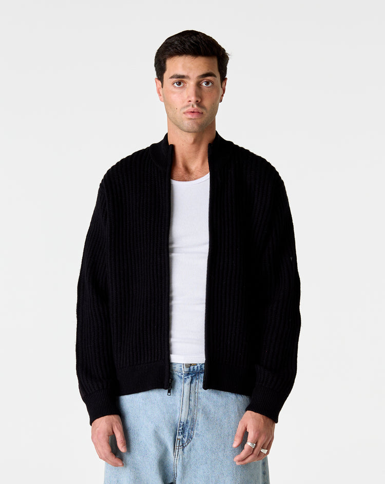 Stüssy Military Patch Zip Sweater - XHIBITION