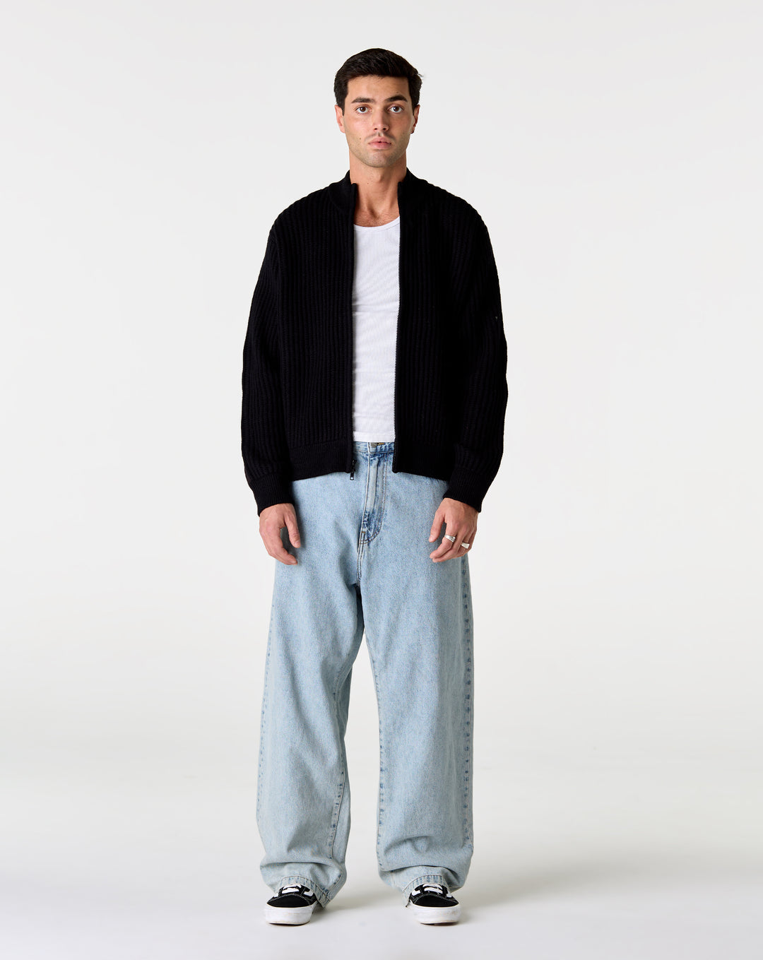 Stüssy Military Patch Zip Sweater - XHIBITION