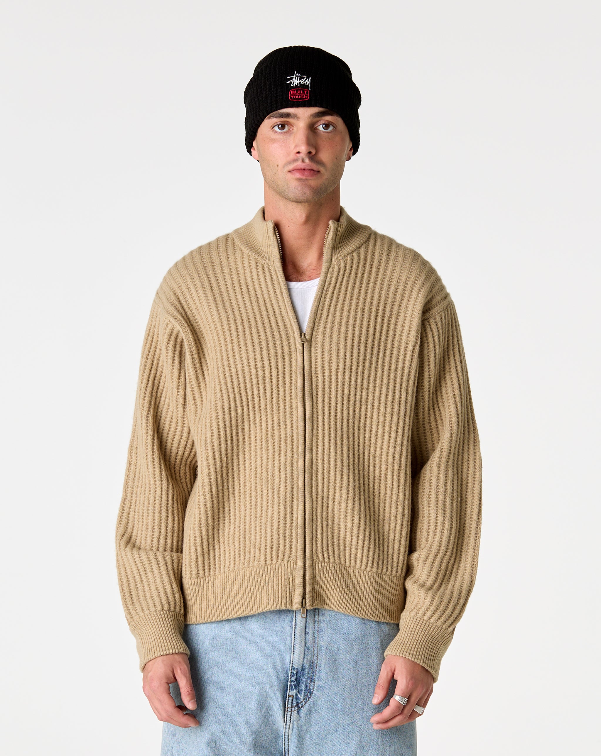 Stüssy Military Patch Zip Sweater - XHIBITION