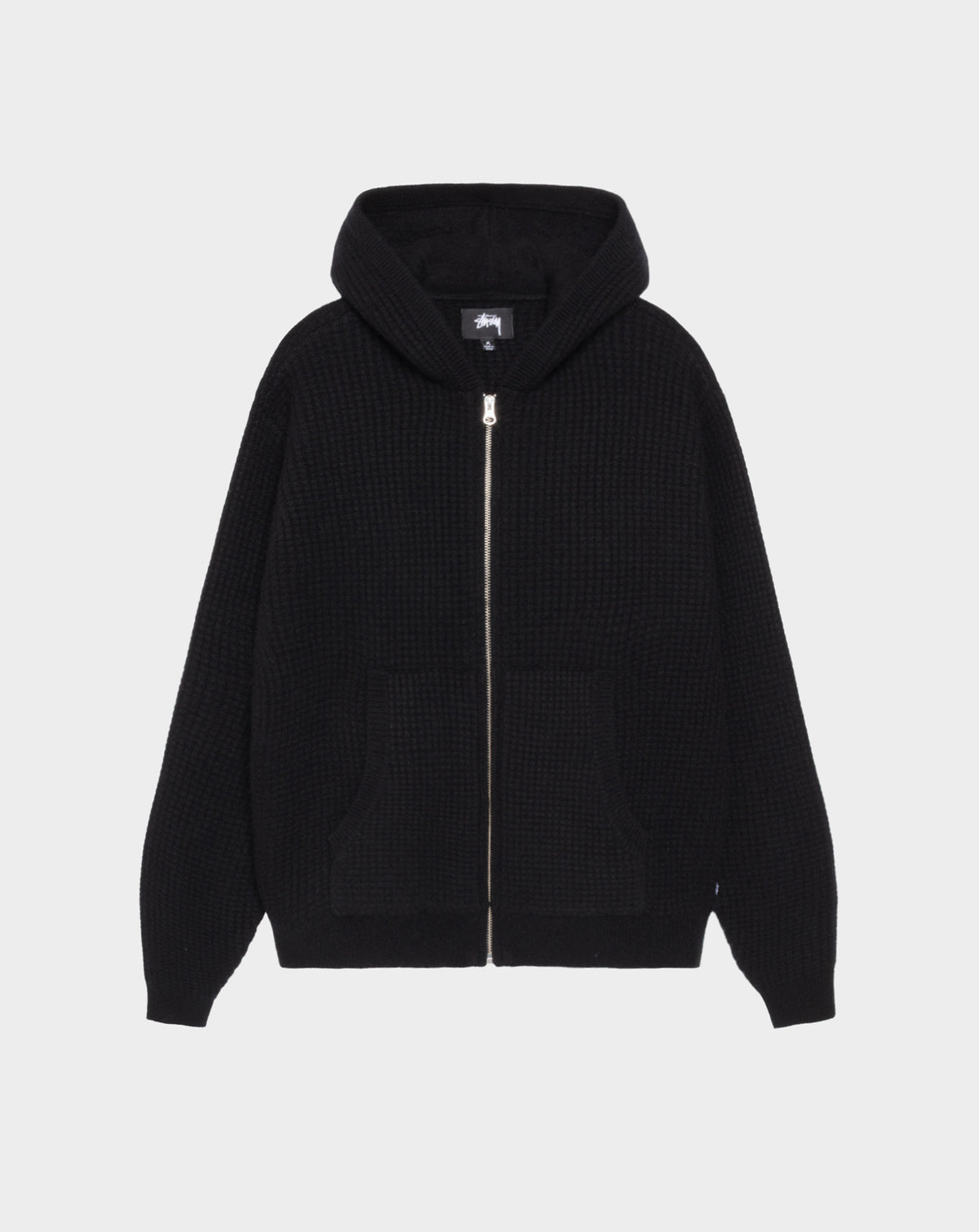 Stüssy Waffle Cashmere Zip Hoodie - XHIBITION