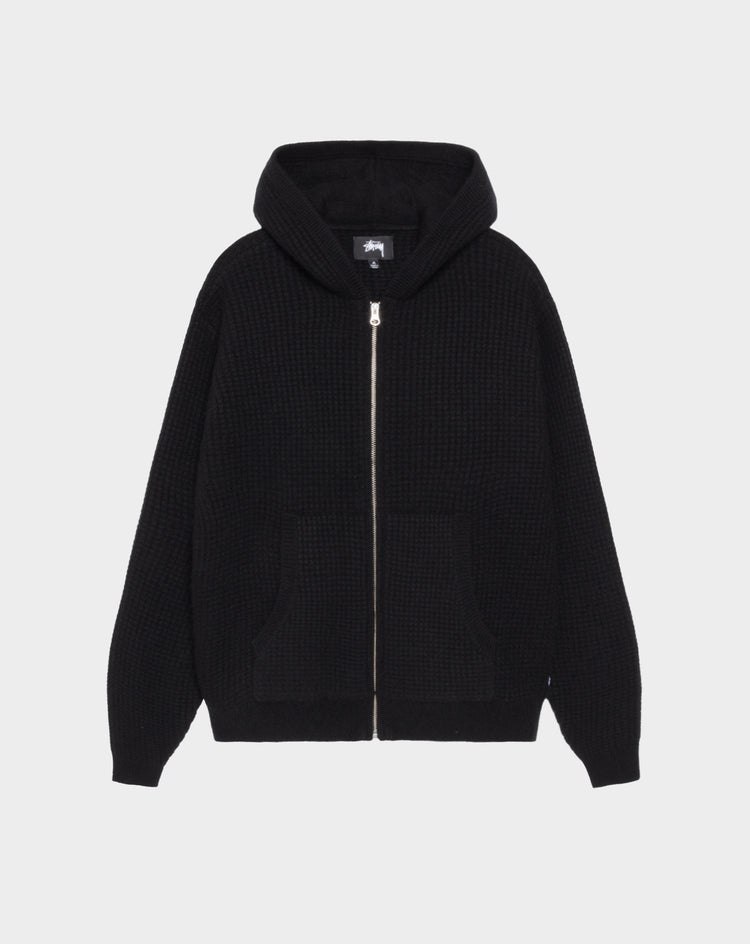 Stüssy Waffle Cashmere Zip Hoodie - XHIBITION