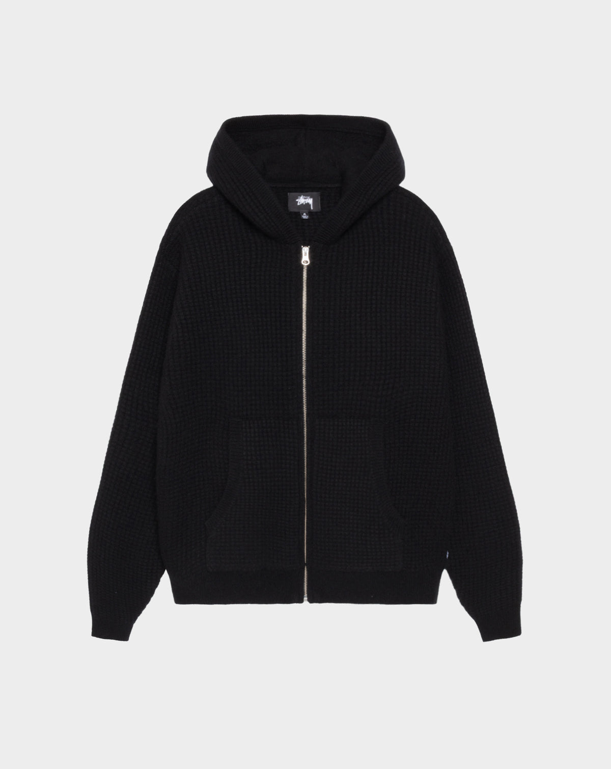 Stüssy Waffle Cashmere Zip Hoodie - XHIBITION