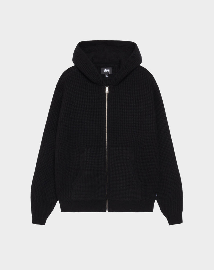 Stüssy Waffle Cashmere Zip Hoodie - XHIBITION