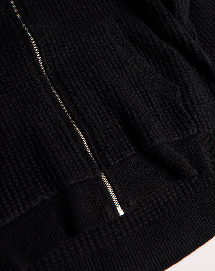 Stüssy Waffle Cashmere Zip Hoodie - XHIBITION