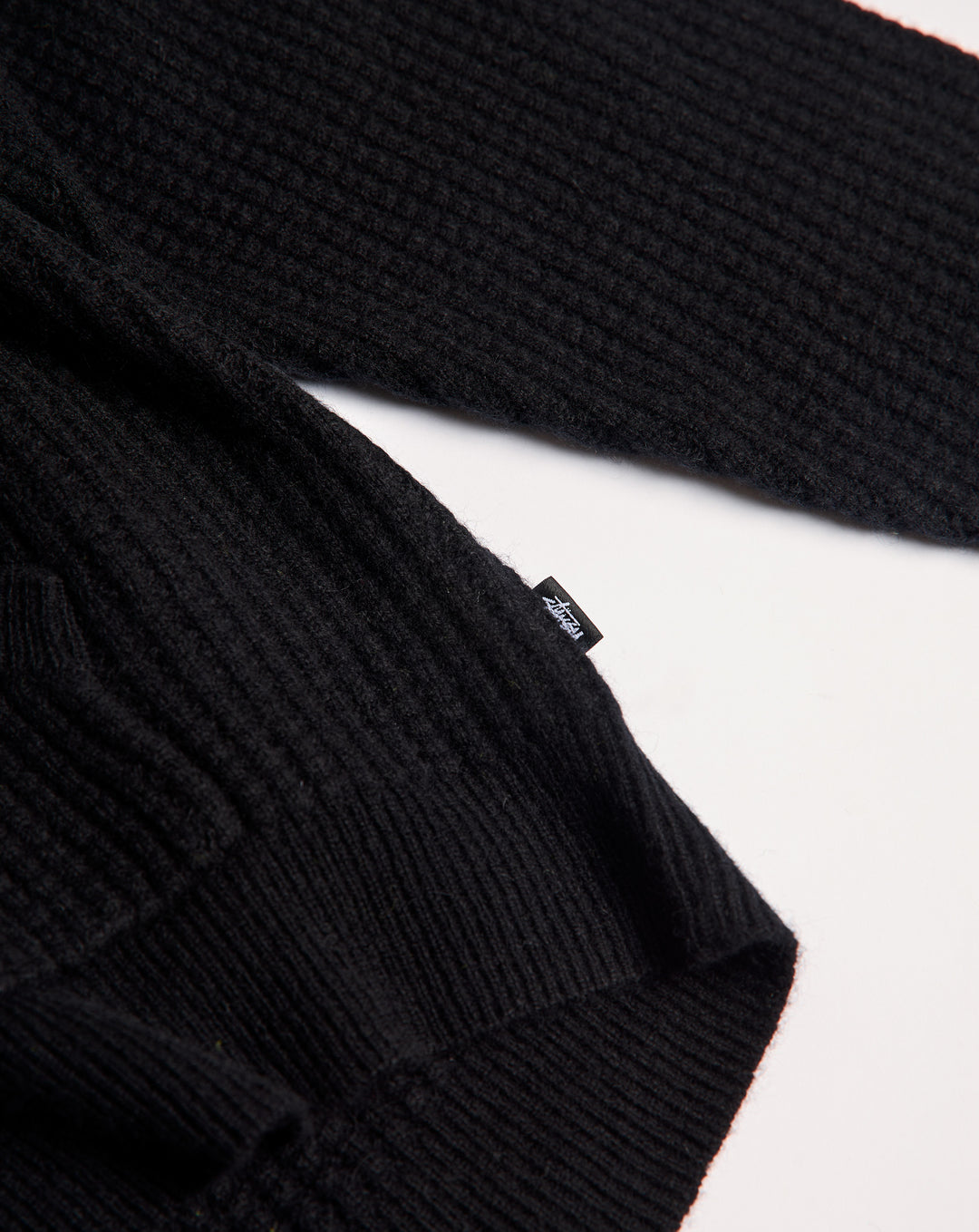 Stüssy Waffle Cashmere Zip Hoodie - XHIBITION