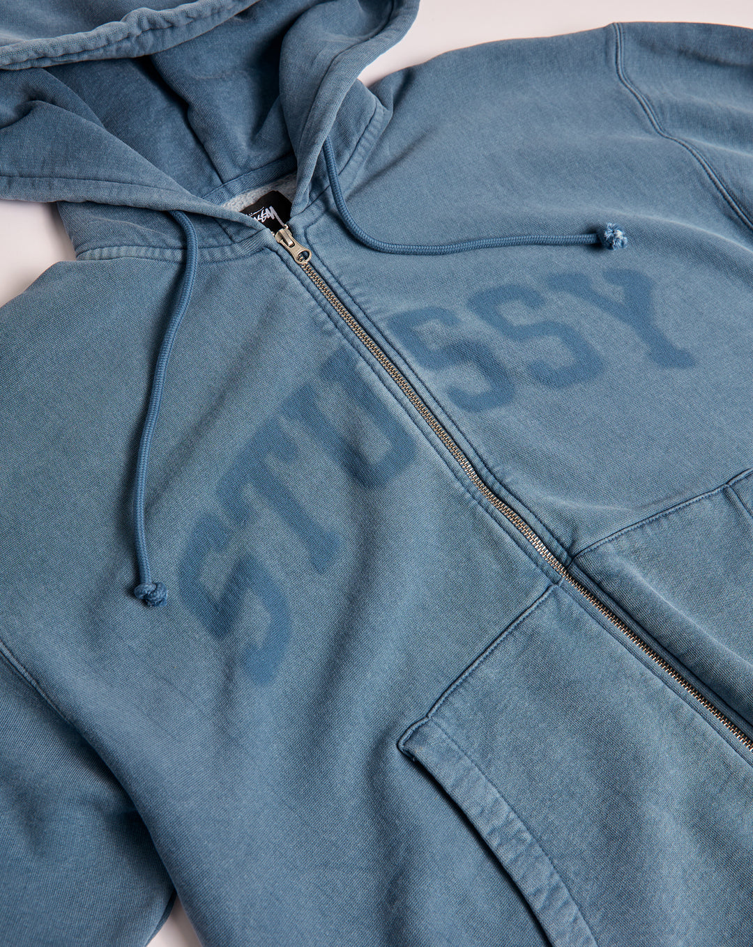 Stüssy Faded Graphic Zip Hoodie - XHIBITION