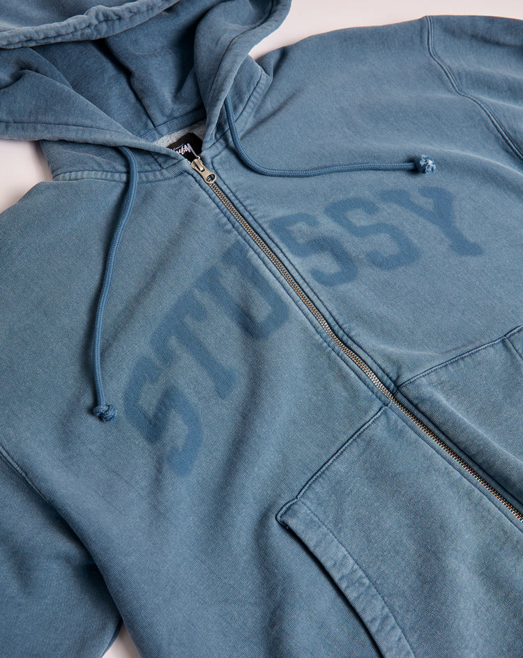 Stüssy Faded Graphic Zip Hoodie - XHIBITION