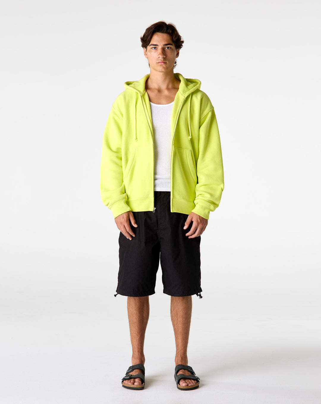 Cursive Applique Zip Hoodie