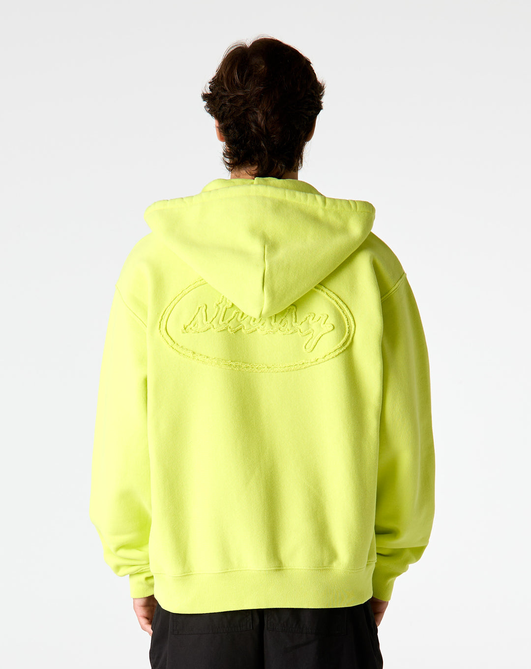 Cursive Applique Zip Hoodie